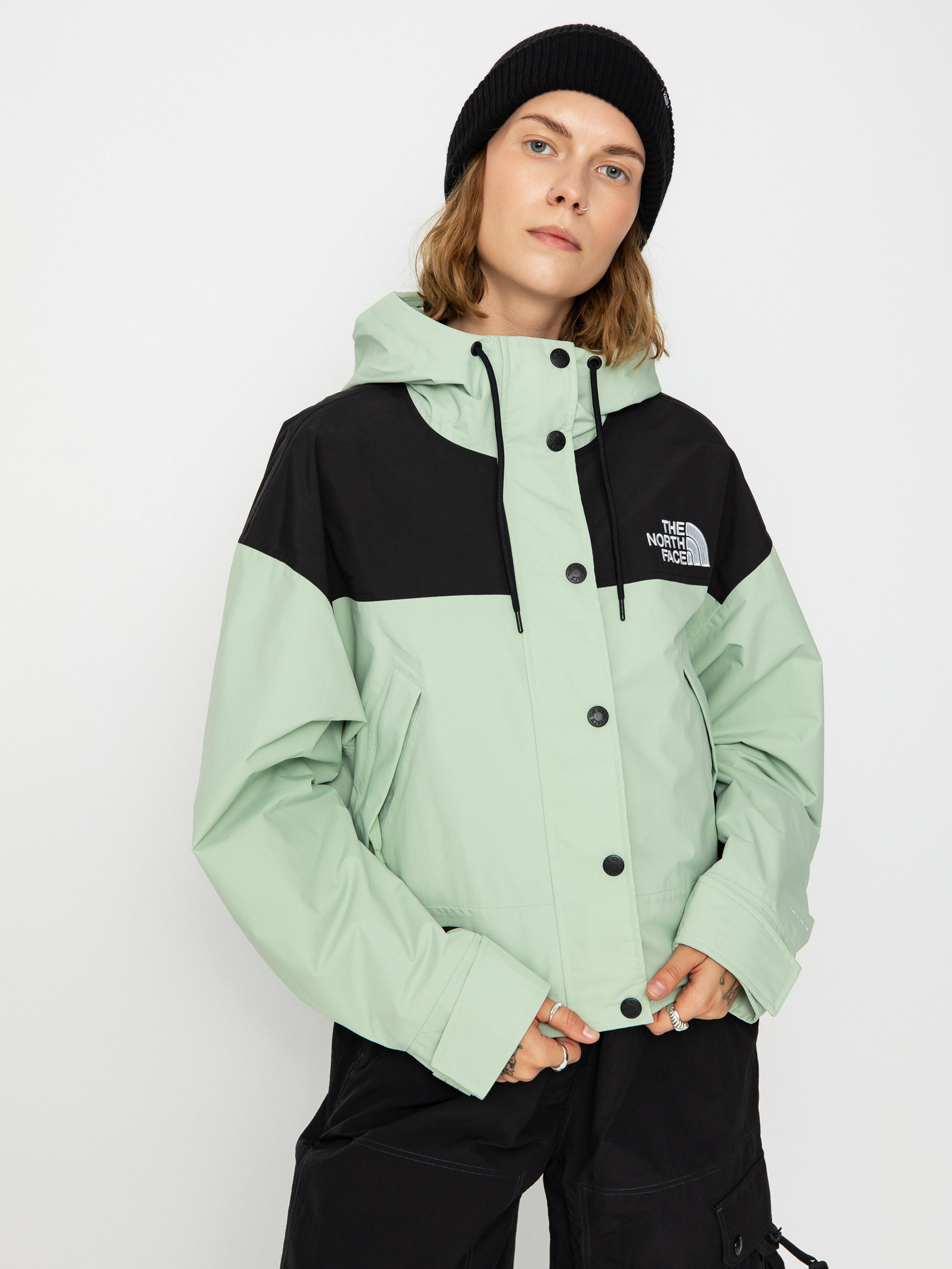 The North Face Reign On Jacket Wmn green (misty sage/tnf black)