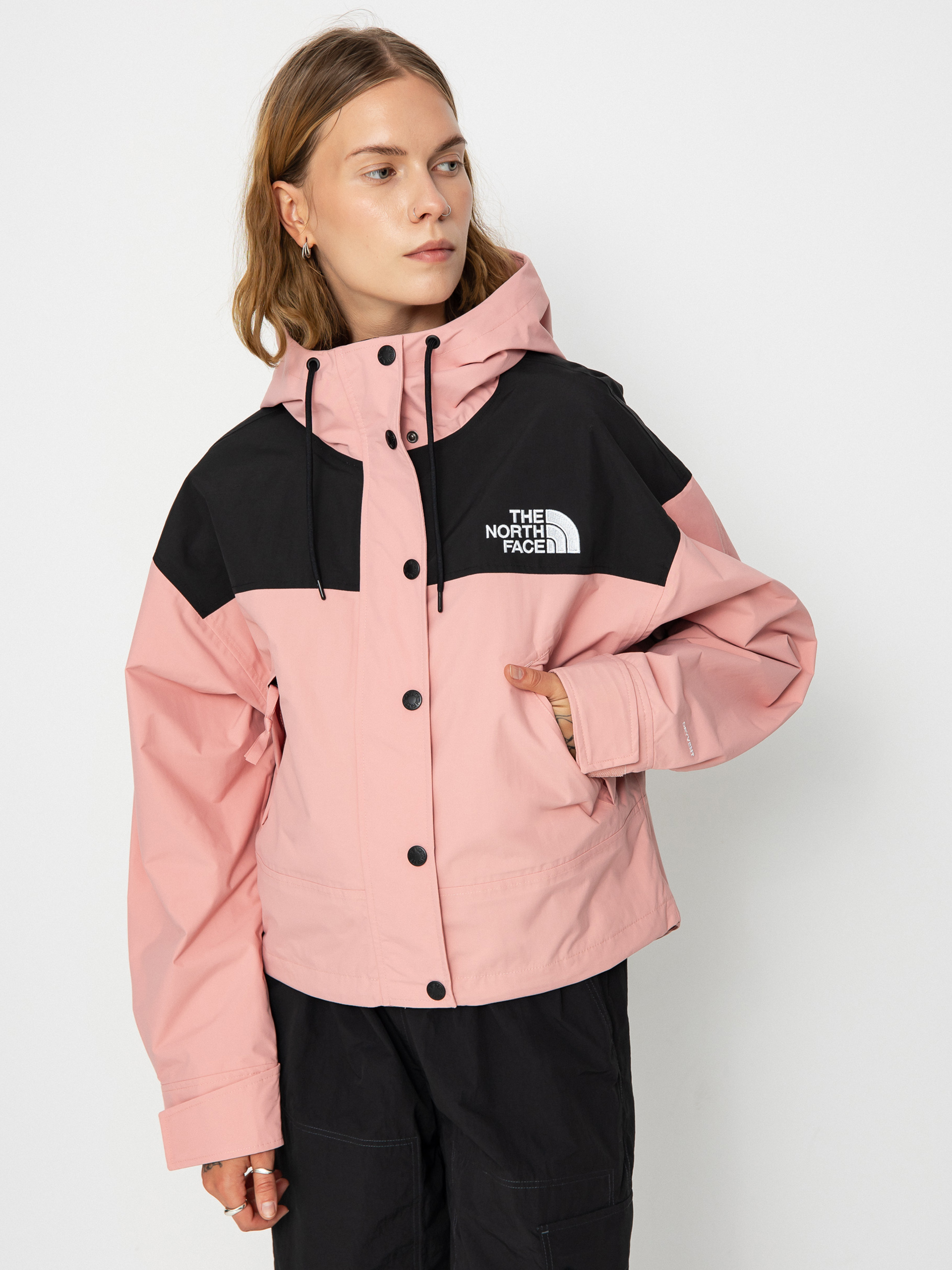 The North Face Reign On Jacket Wmn pink (shady rose/tnf black)