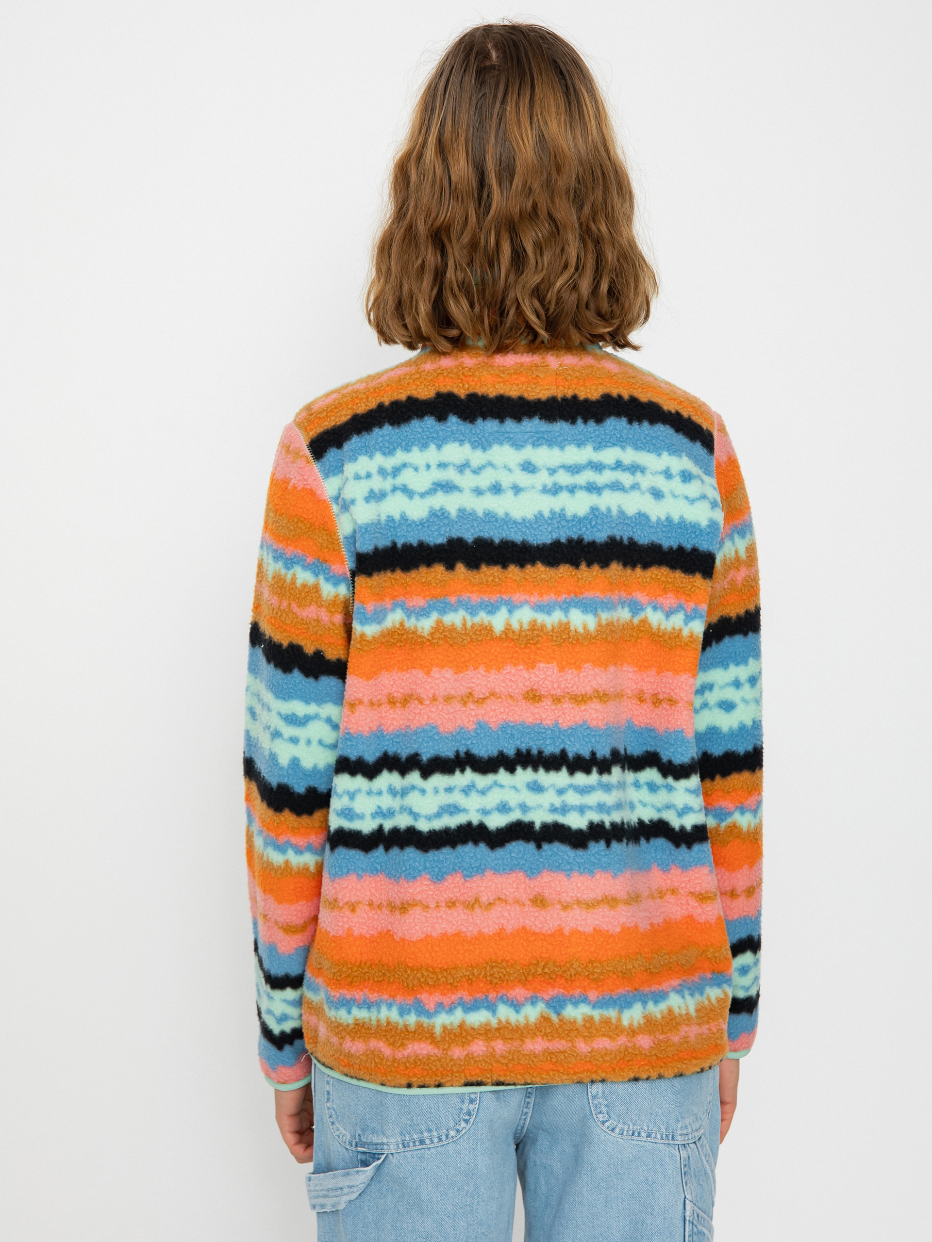 Womens Billabong Boundary Mock 3 Fleece (shallow sea)