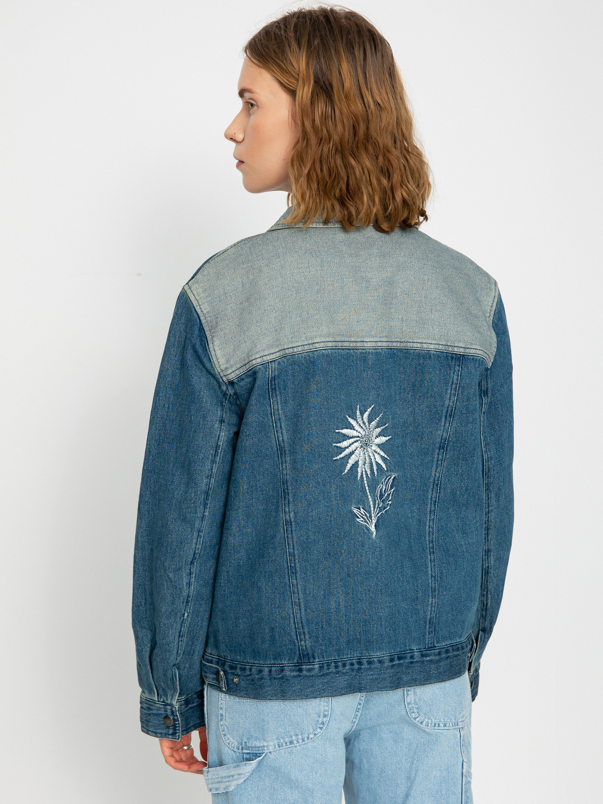 Brixton Cable Embroidered Jacke Wmn (two tone indigo)