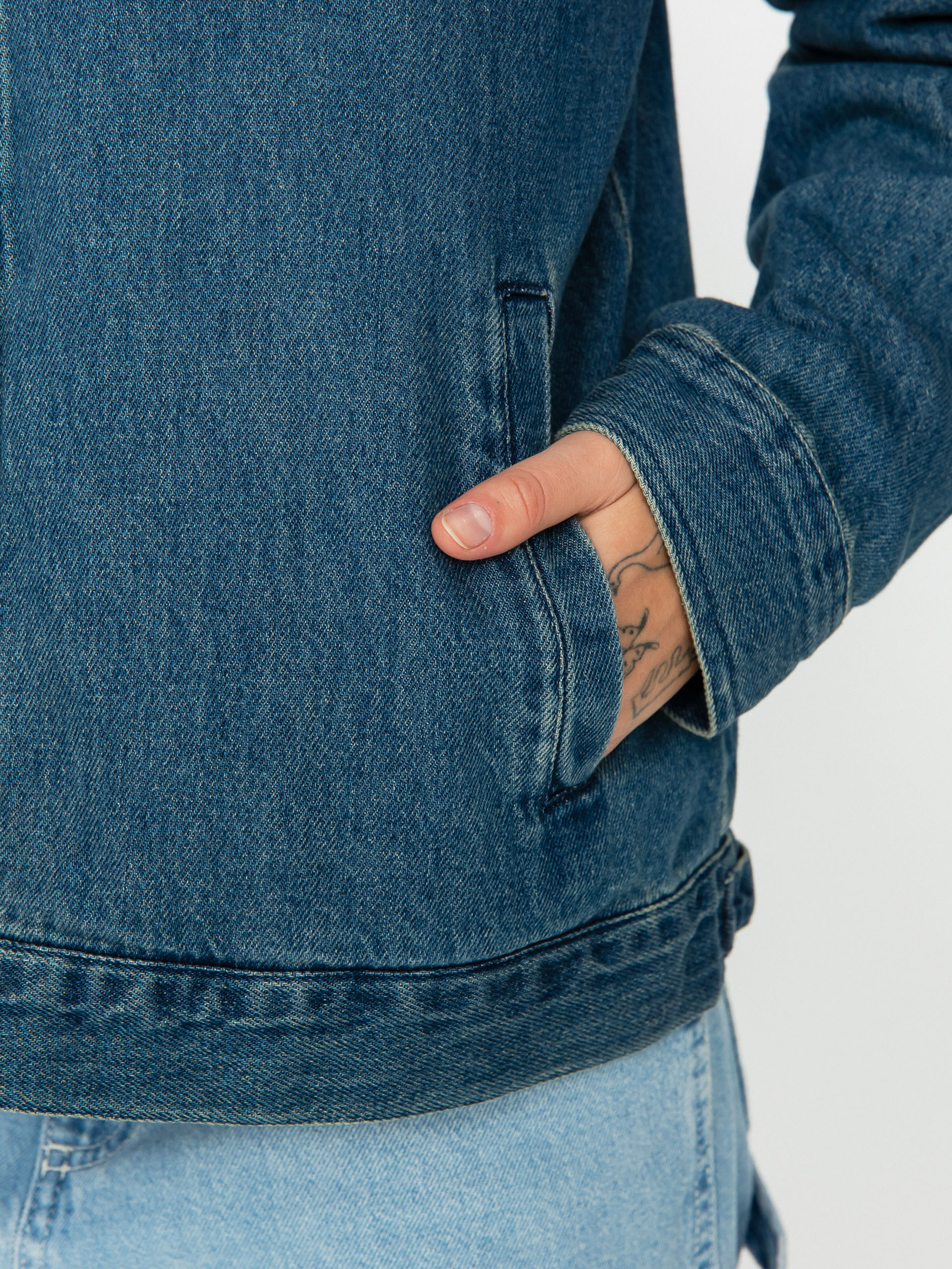 Brixton Cable Embroidered Jacke Wmn (two tone indigo)