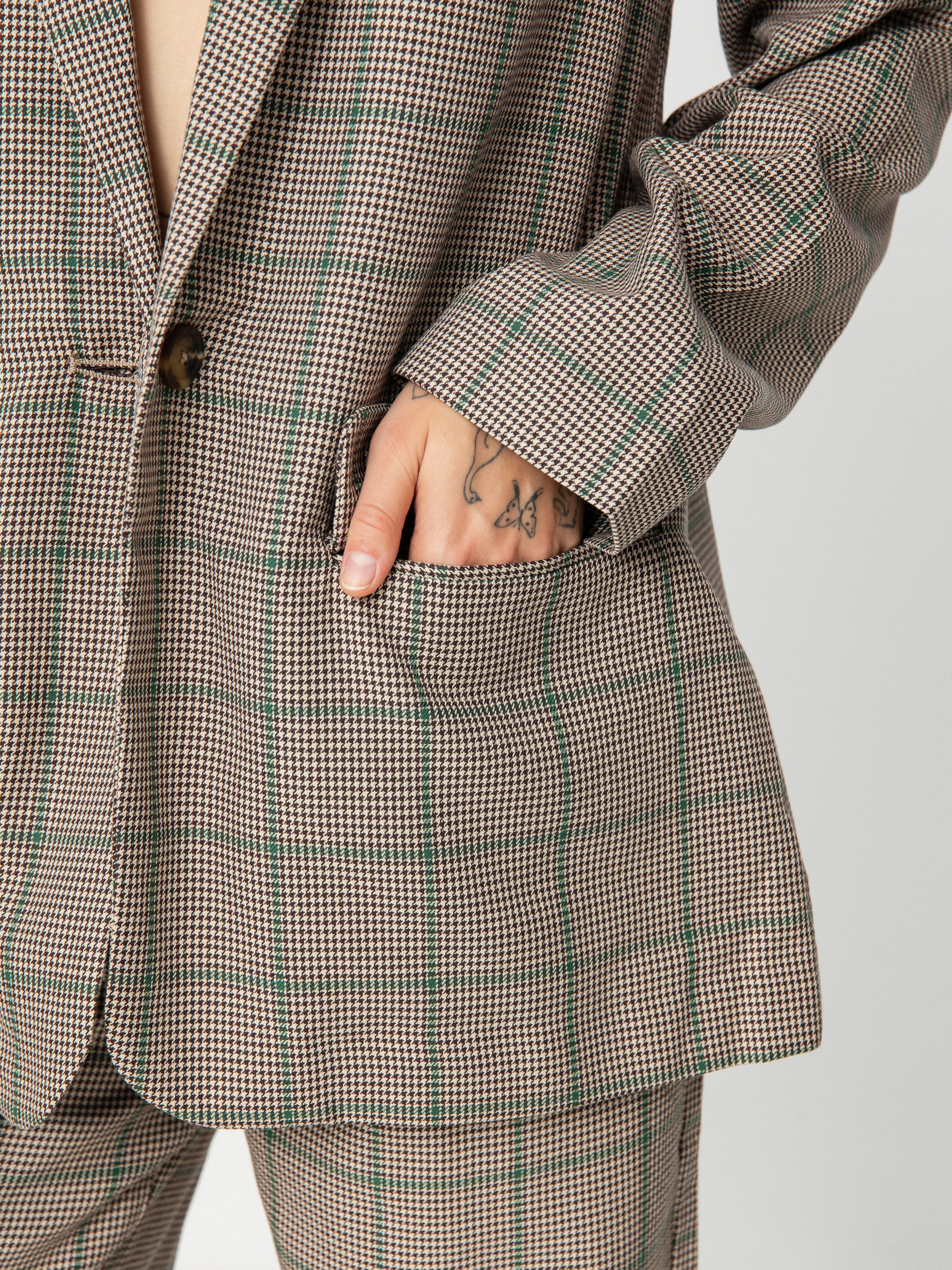 Brixton Axl Oversized Blazer Jacke Wmn (sesame/seal brown)