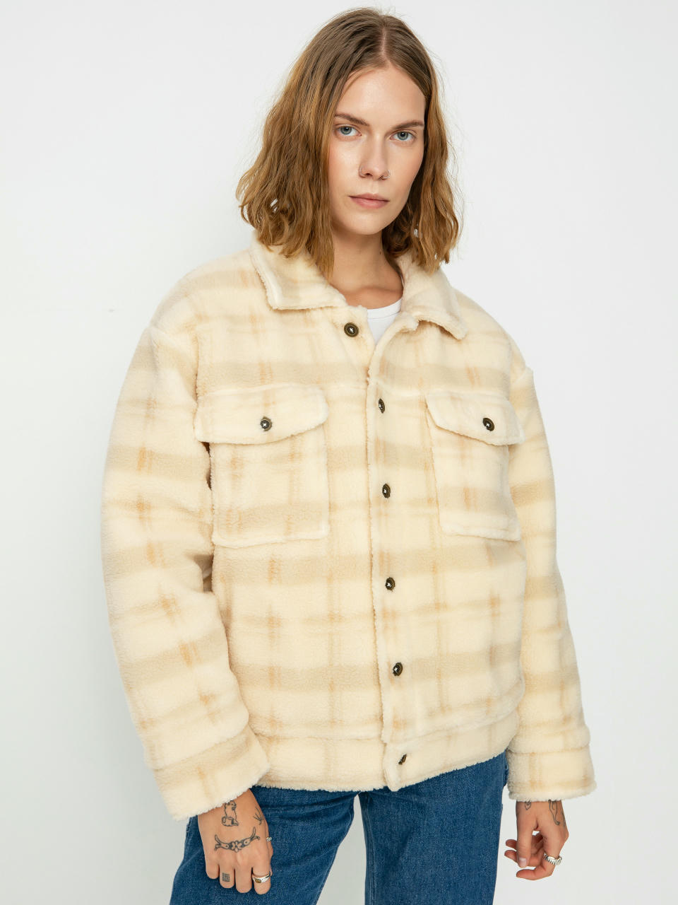 Rip Curl Sunrise Session Sherpa Jacke Wmn (beige)