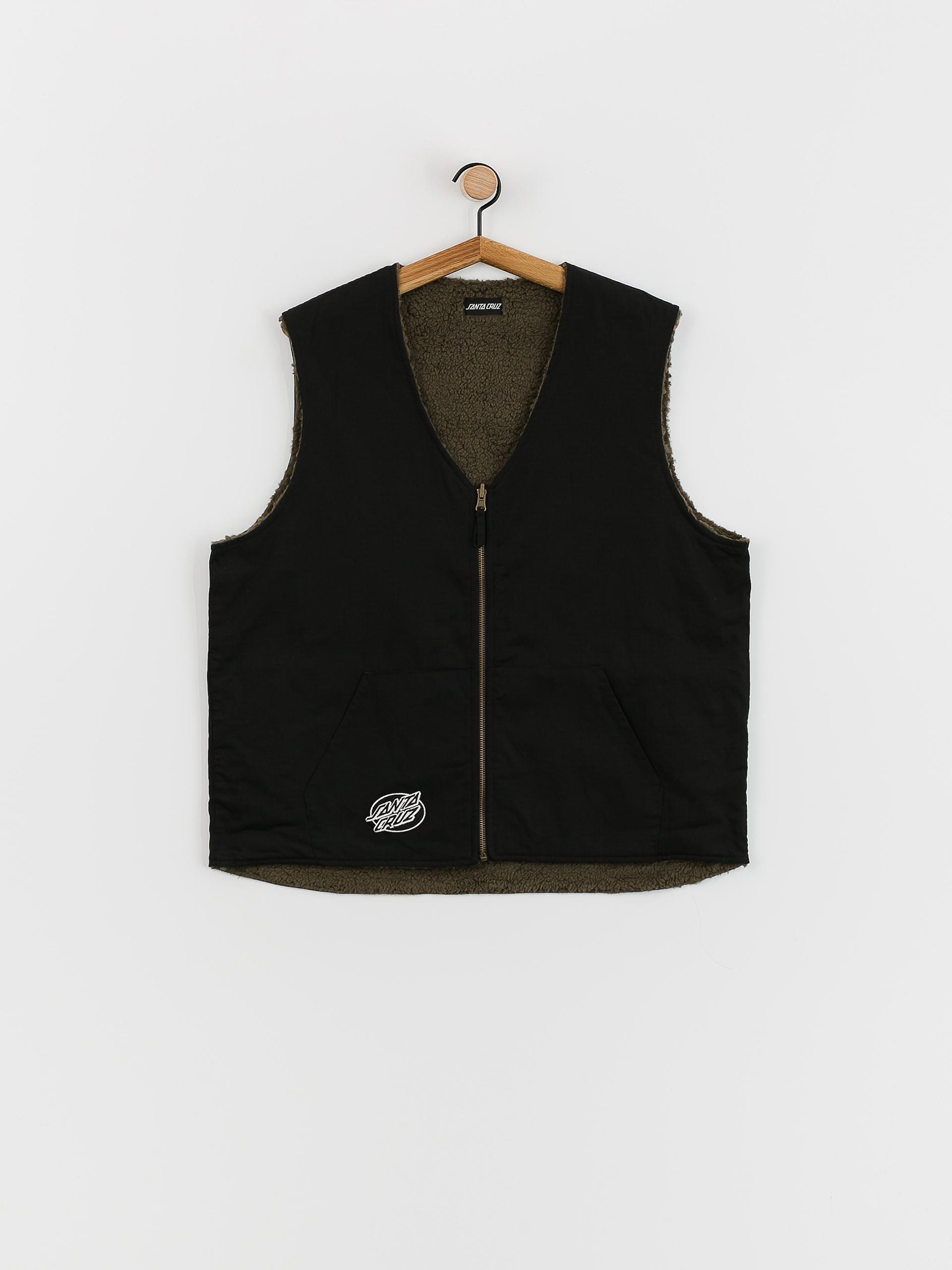 Santa Cruz Hideout Reversible Vest (black/sea kelp)