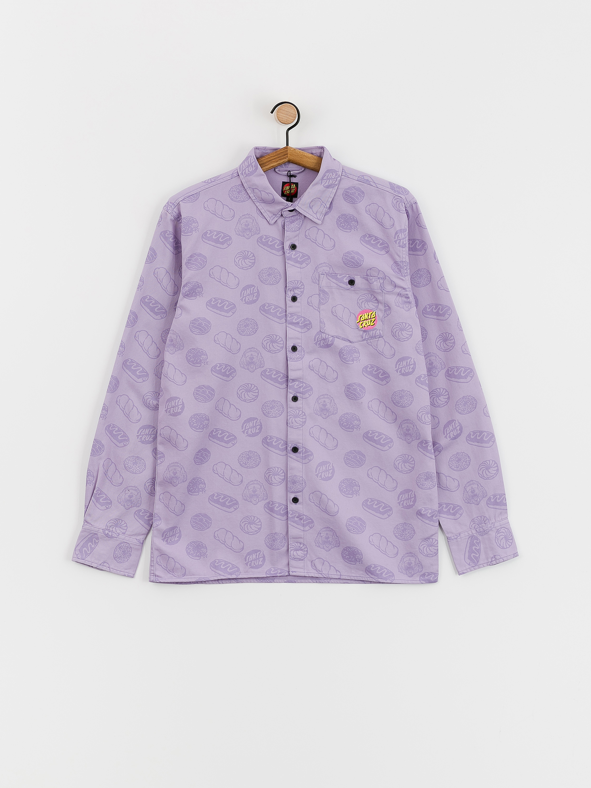 Santa Cruz McCoy Donut Dog Hemd (digital lavender)