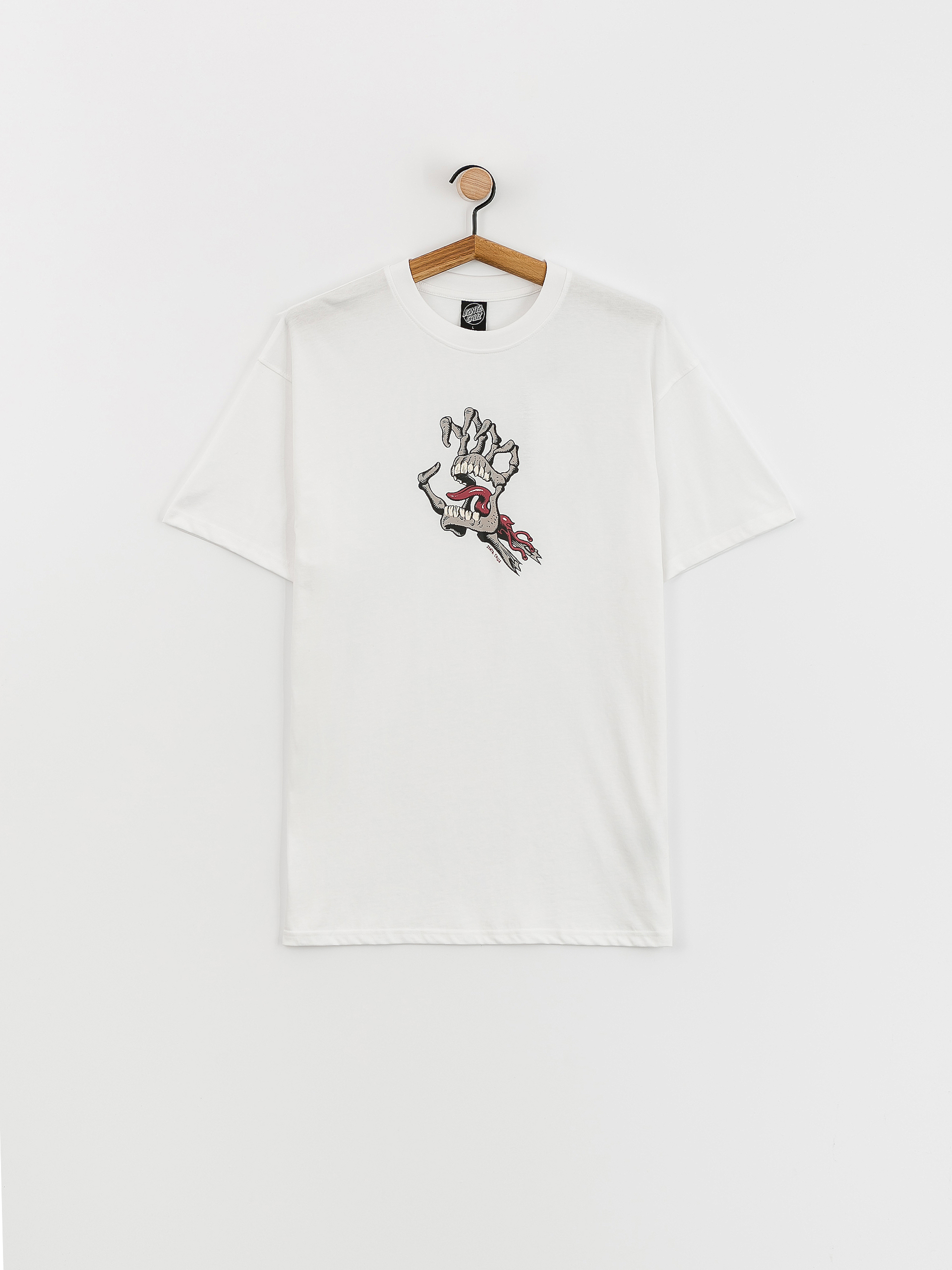 Santa Cruz Bone Hand Cruz Front T-shirt (white)