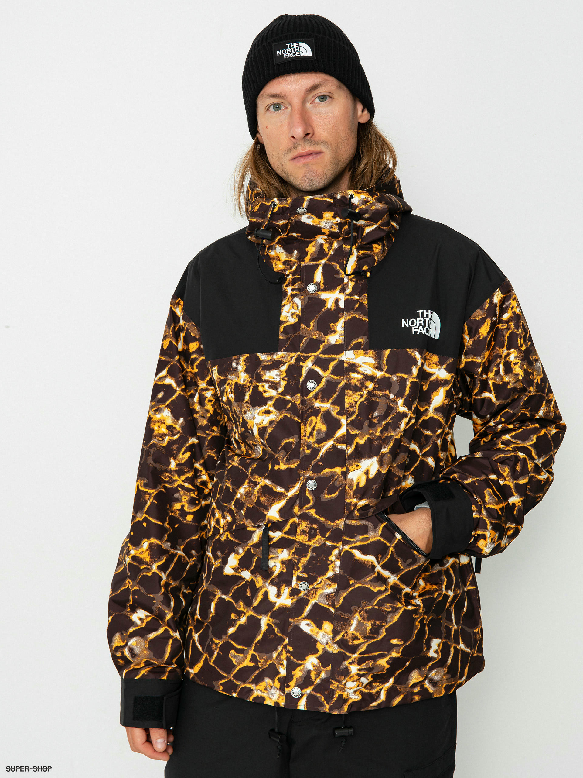 North face hot sale mountain print jacket