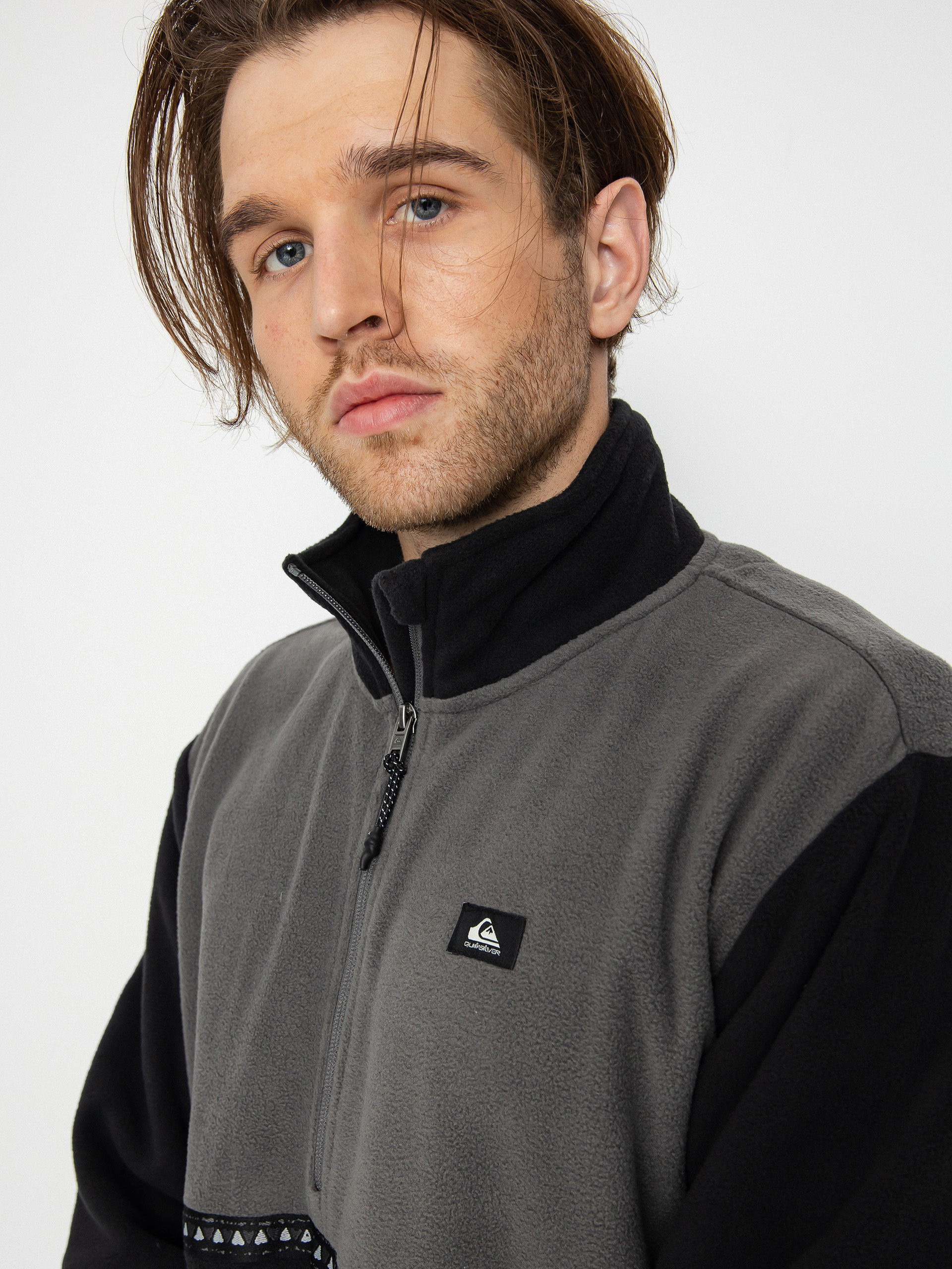 Mens Quiksilver Taped Off Fleece  (black)