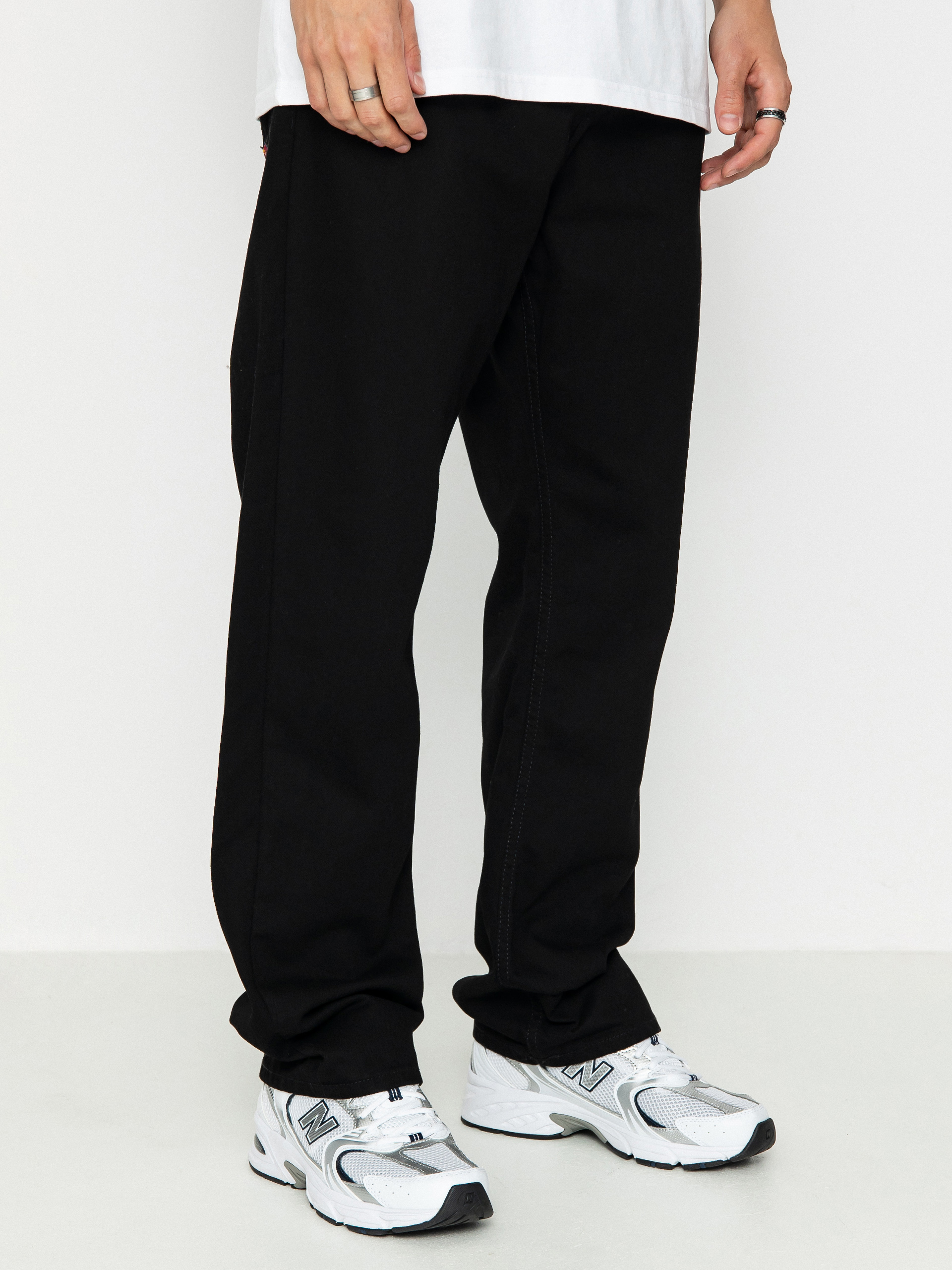 PCCVISION] 3MAN0N BAGGY BLACK PANTS｜メンズ