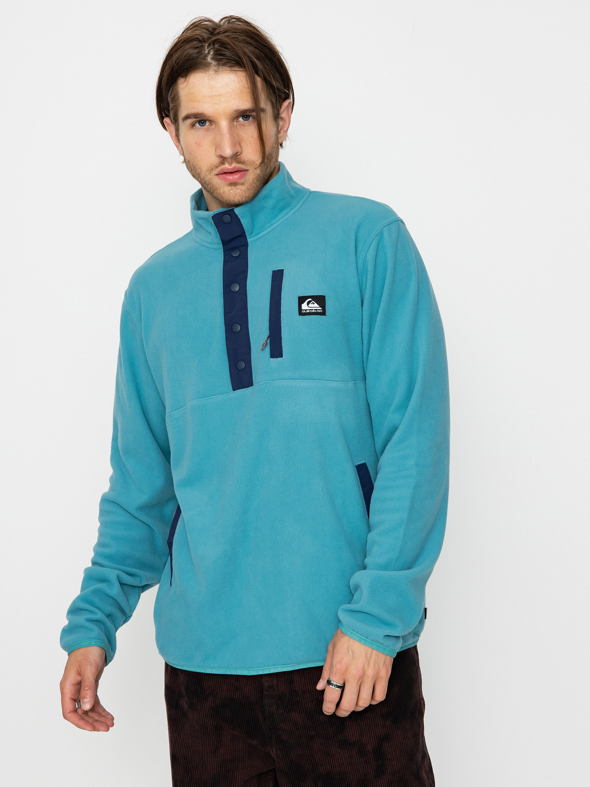 Mens Quiksilver No Destination 2 Fleece  (brittany blue)