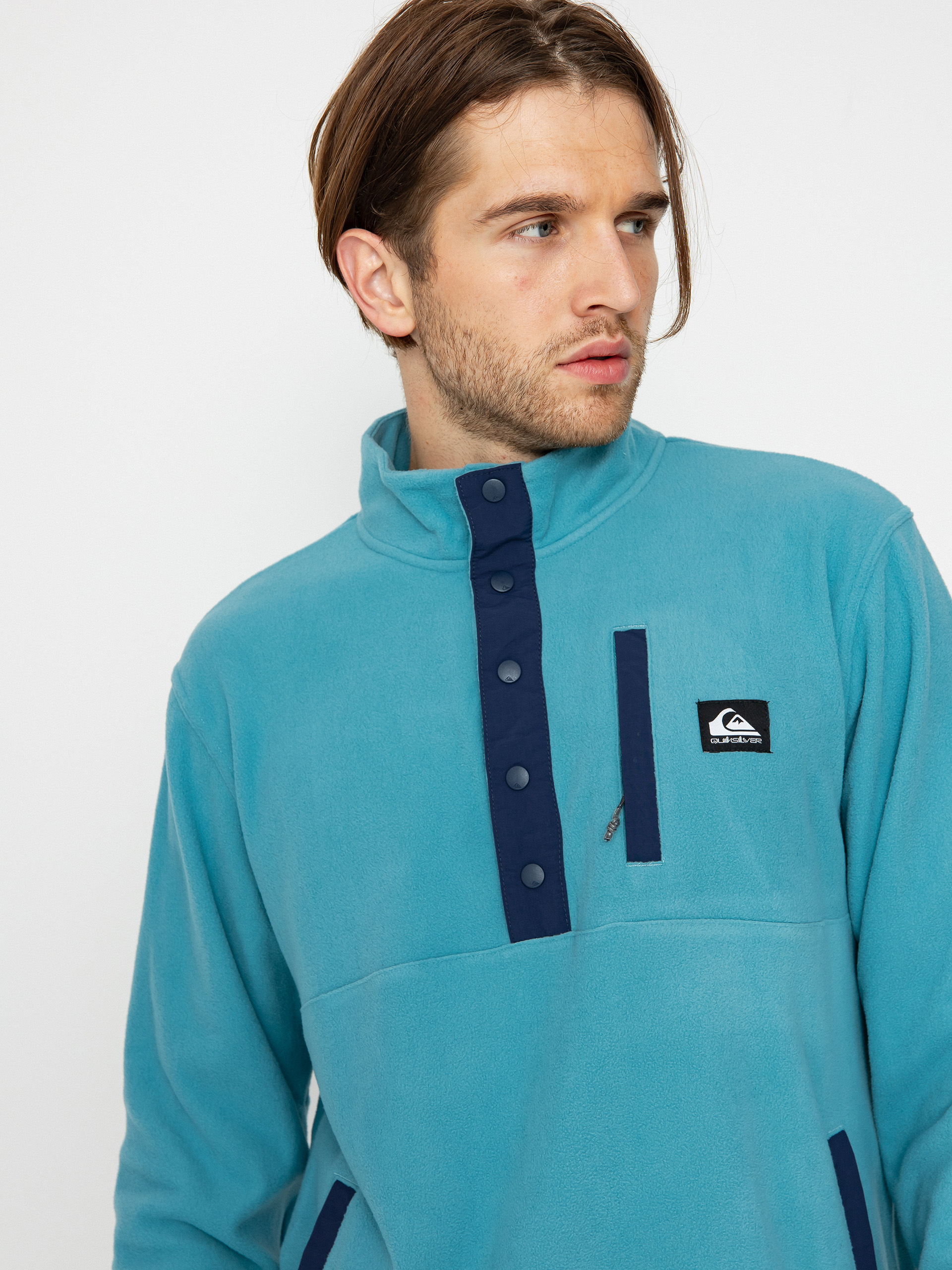 Mens Quiksilver No Destination 2 Fleece  (brittany blue)
