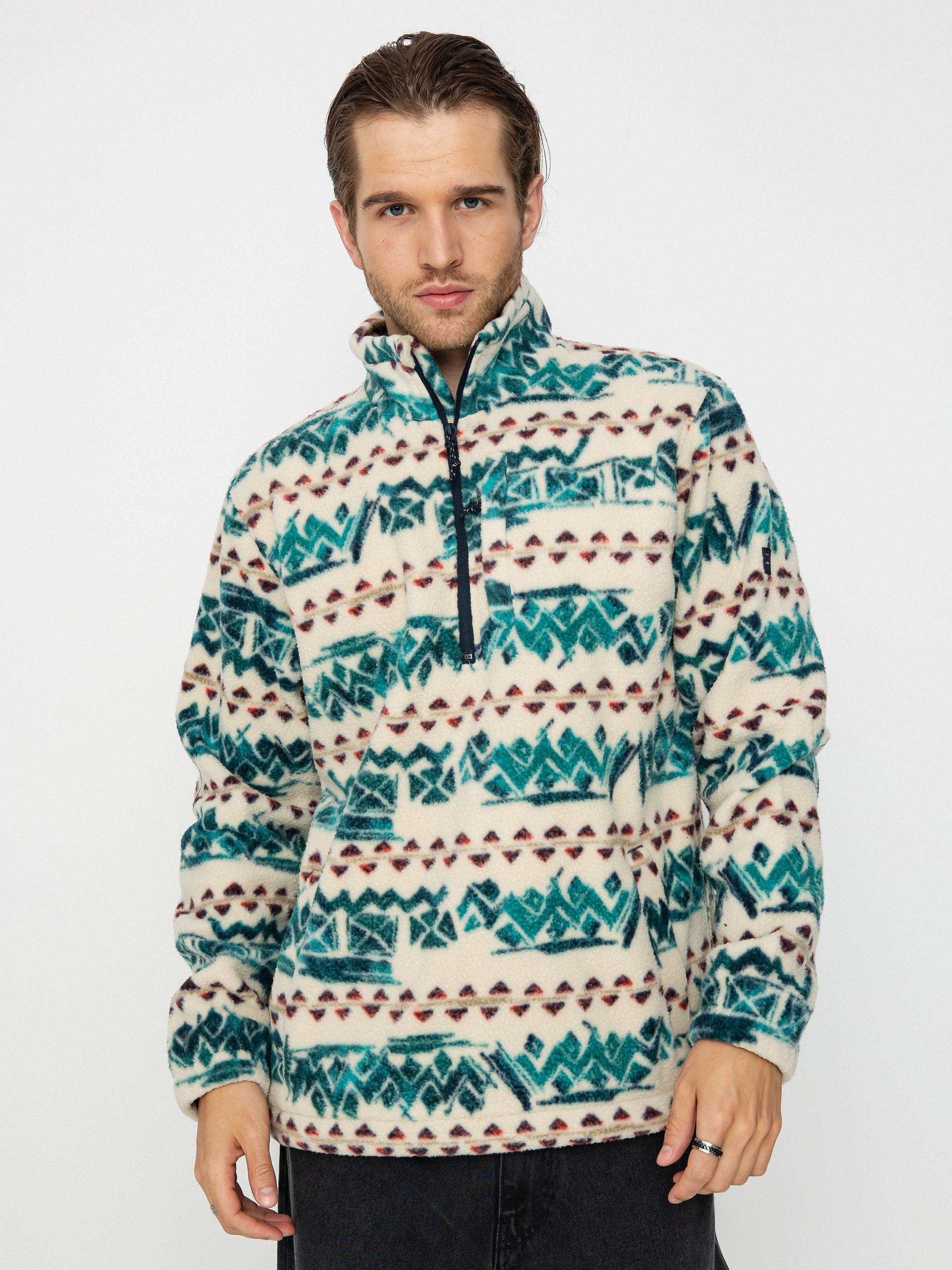 Mens Billabong Boundary Fleece  (bone)