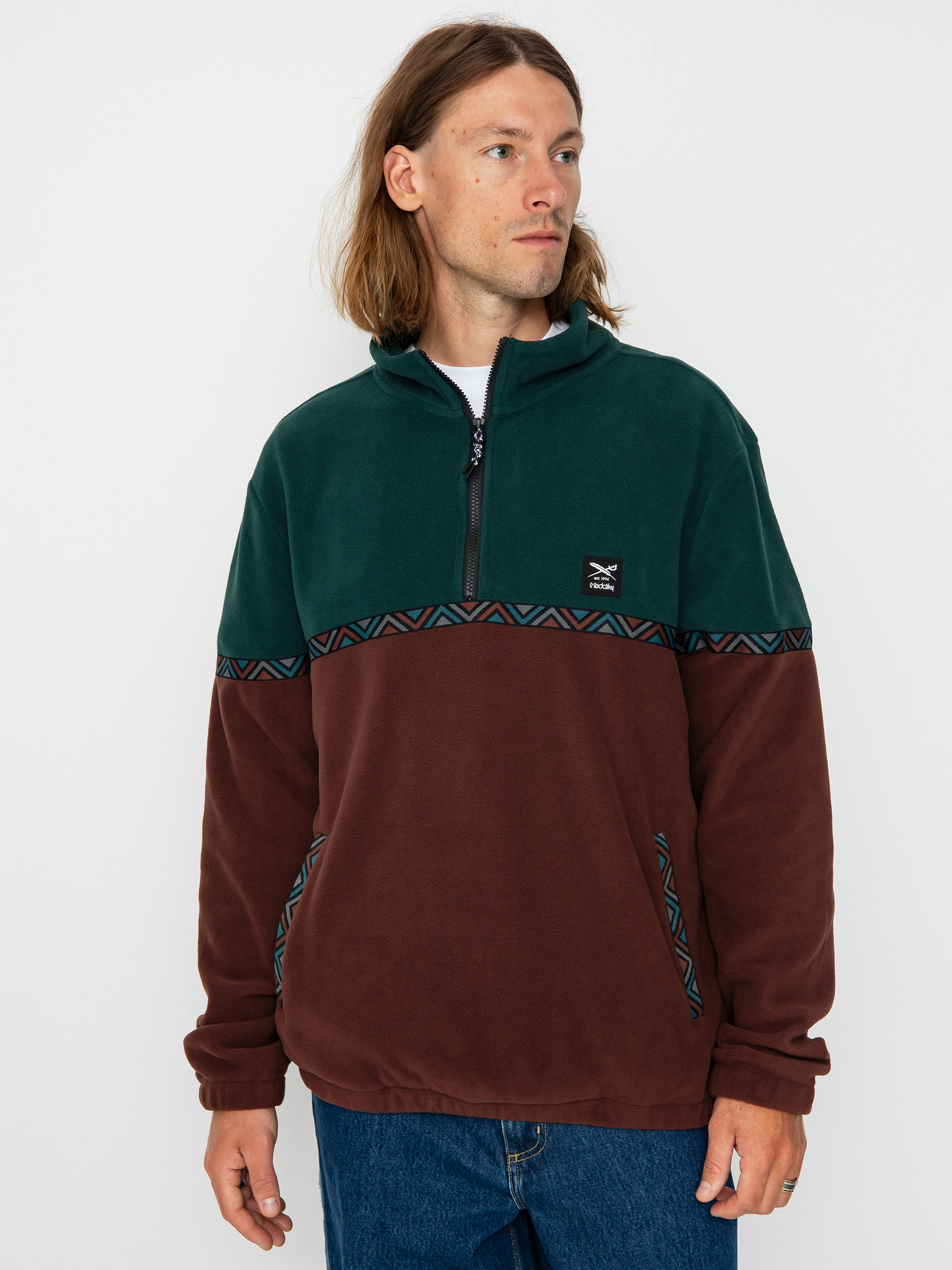 Mens Iriedaily Monte Noe Fleece  (night forest)