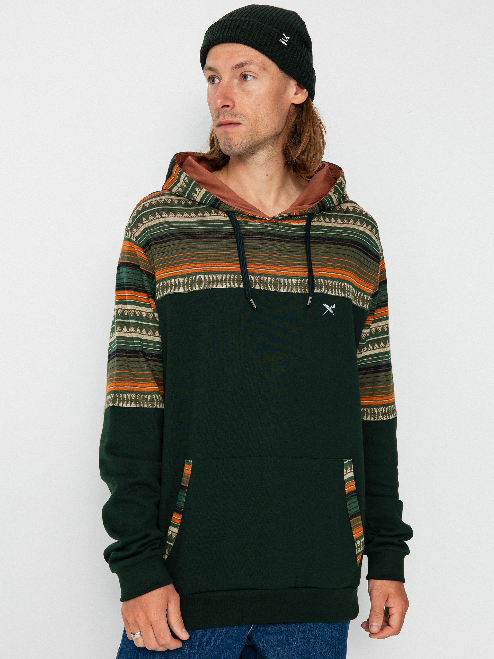 Iriedaily Vintachi Block HD Hoodie (hunter)