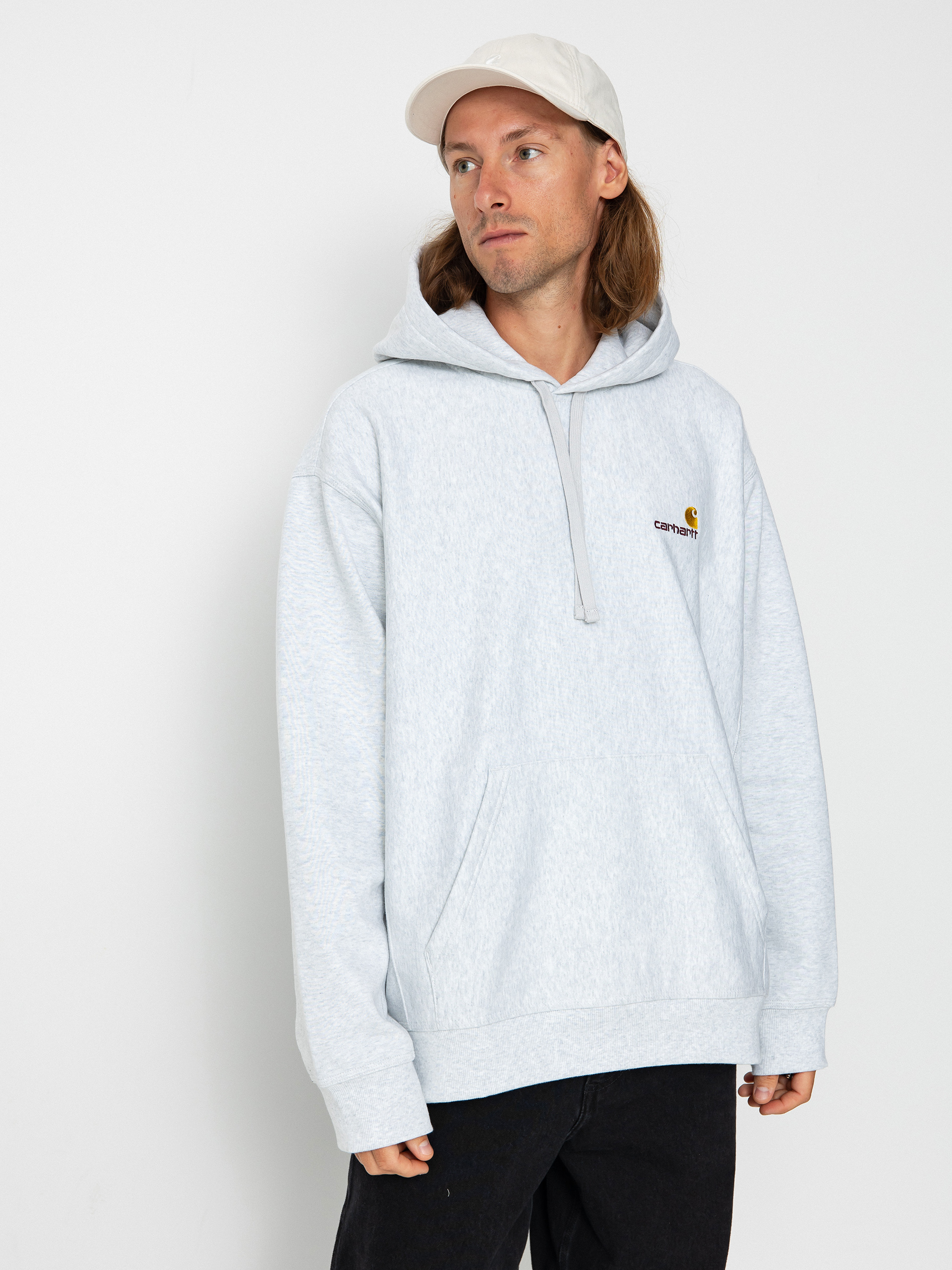 Carhartt WIP American Script HD Hoodie (ash heather)