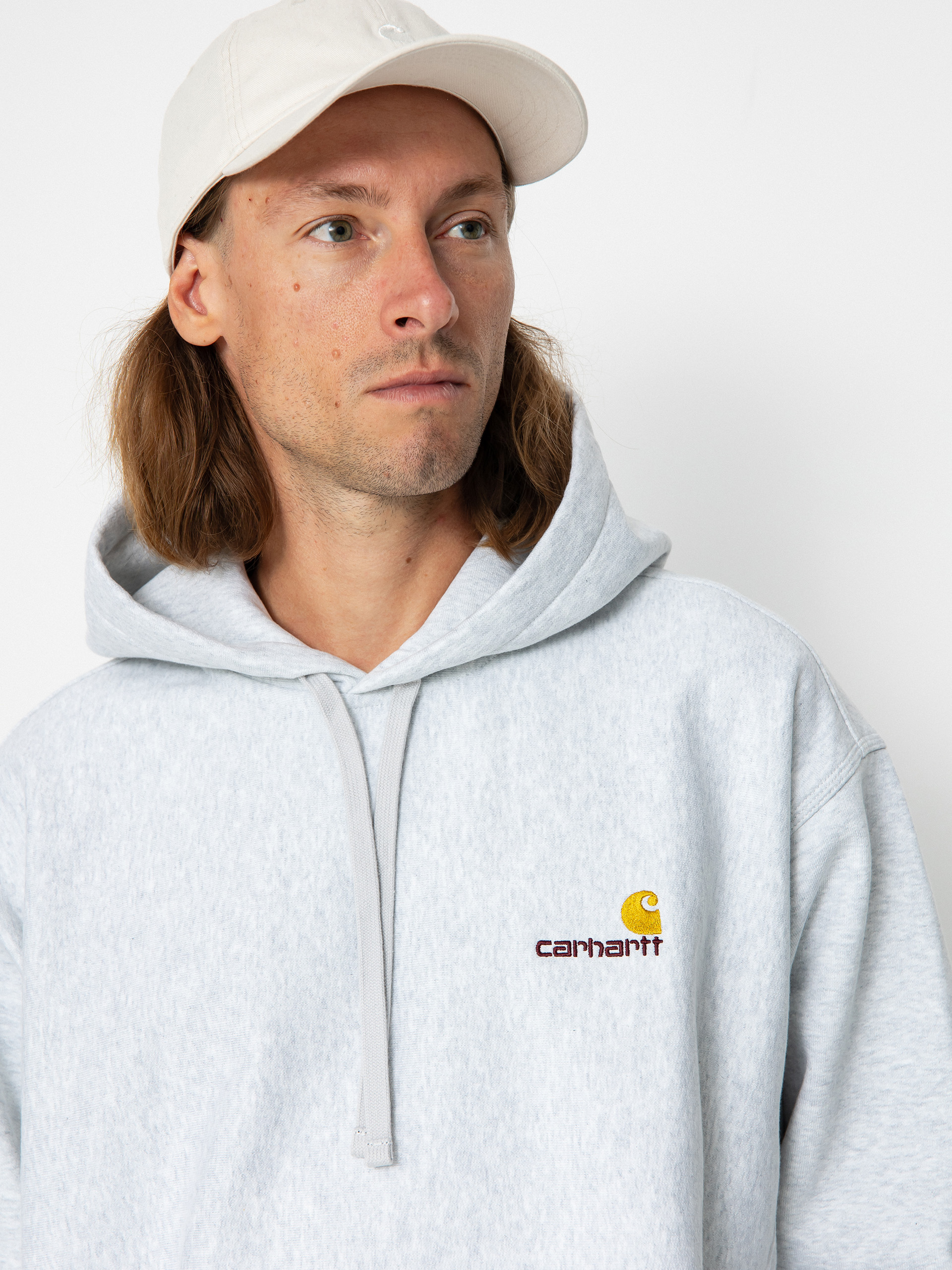 Carhartt WIP American Script HD Hoodie (ash heather)