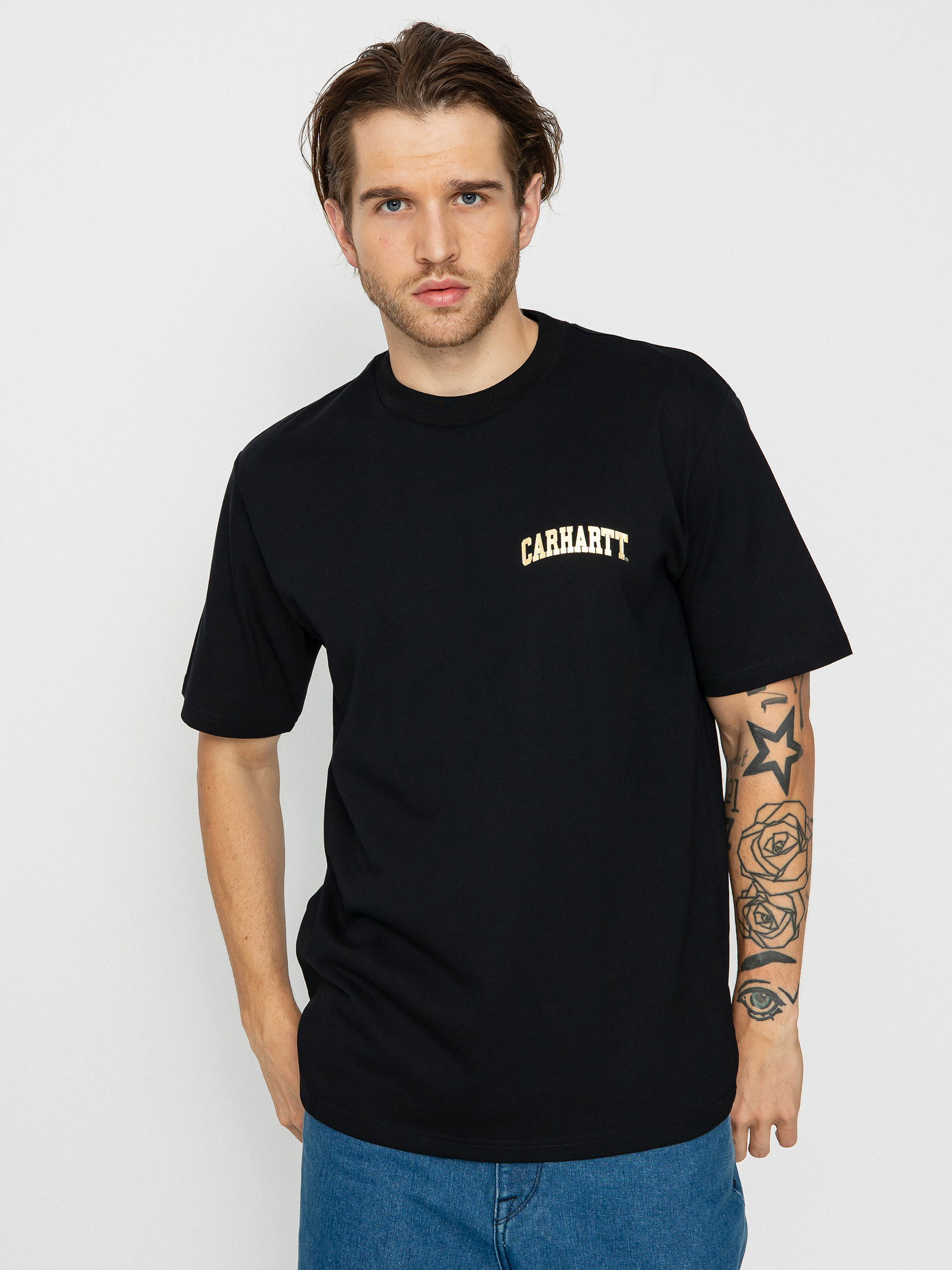 Carhartt WIP University Script T-shirt (black/gold)