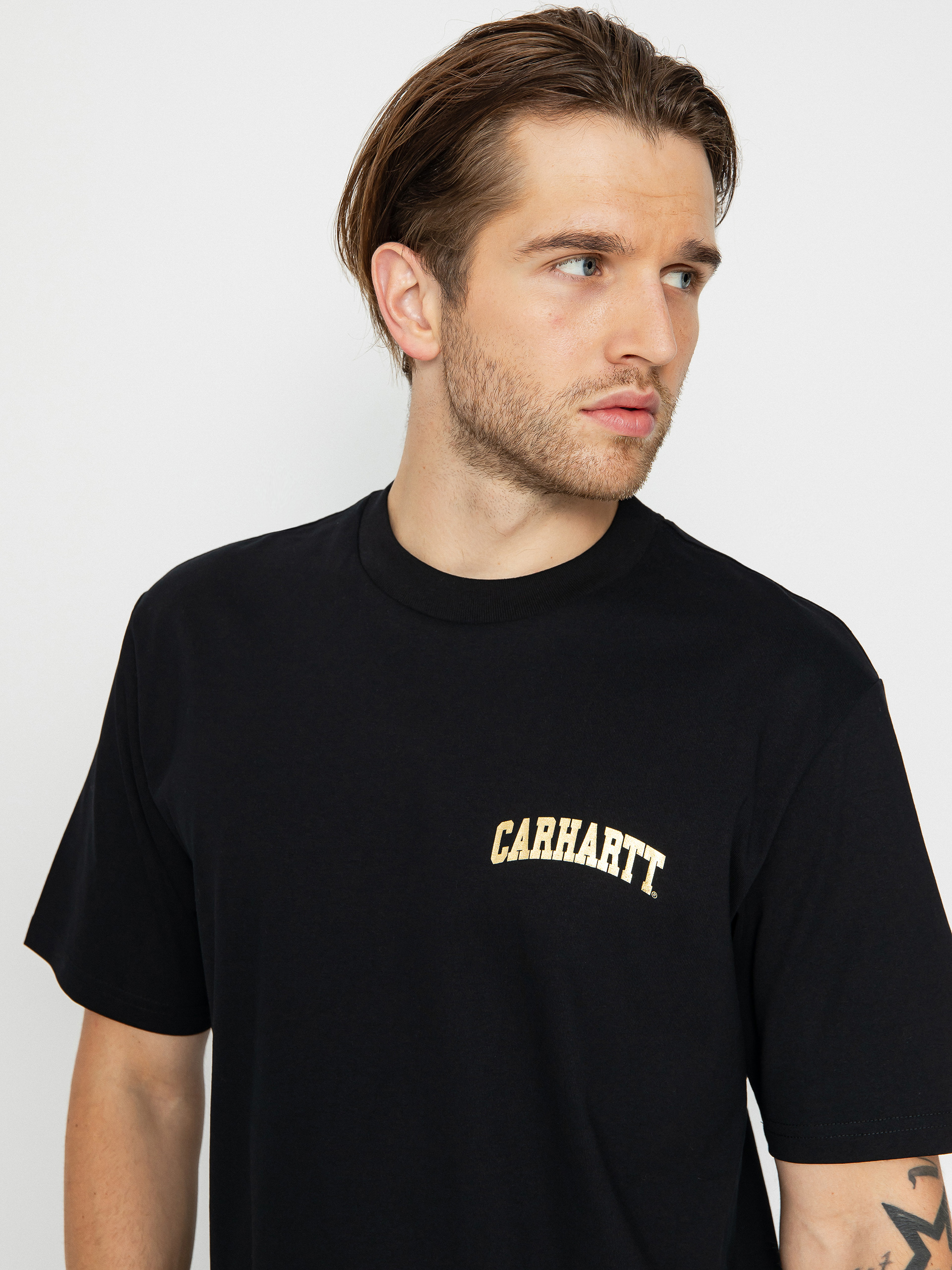 Carhartt WIP University Script T-shirt (black/gold)