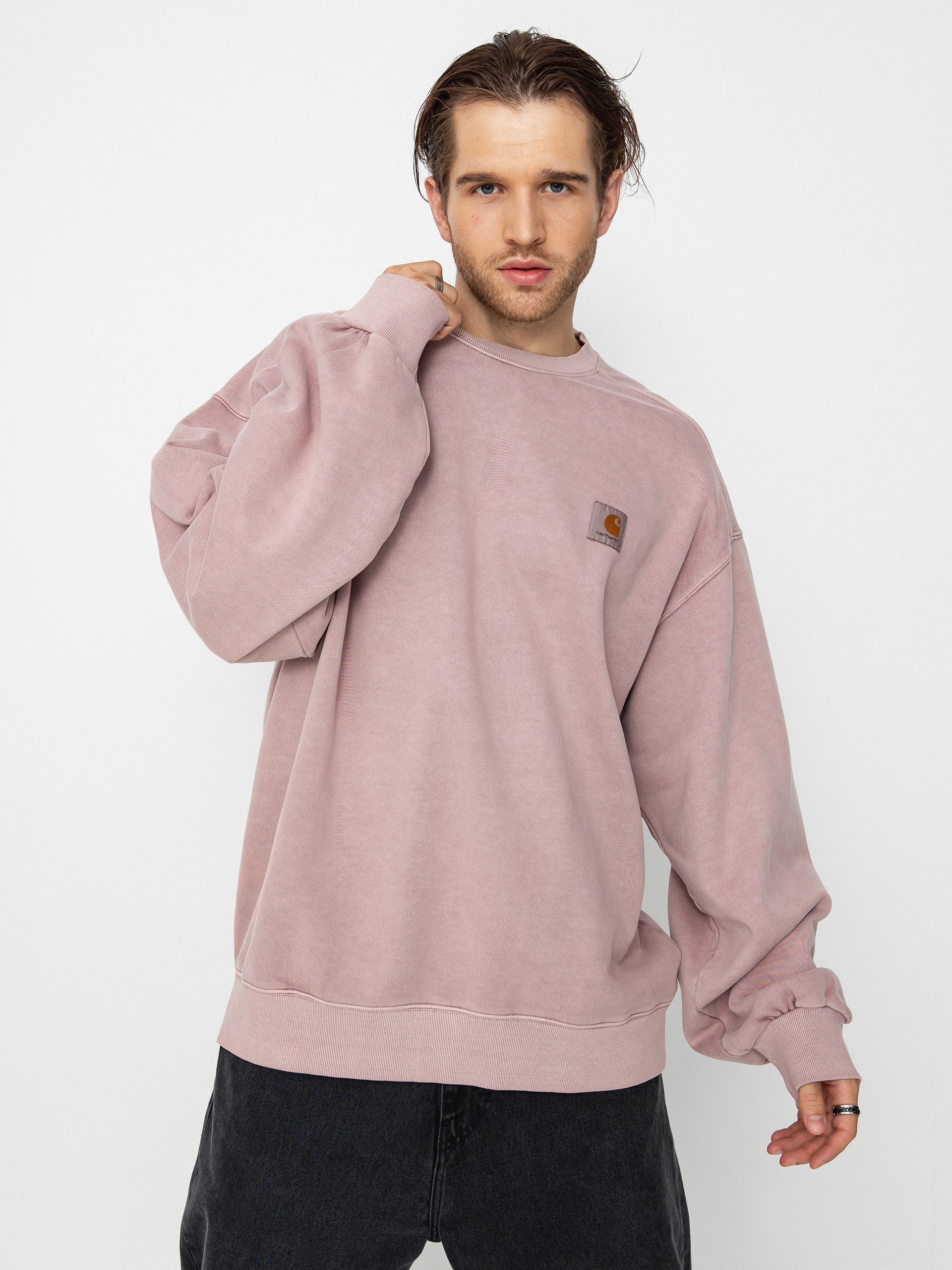 carhartt wip vista sweatshirt glassy pink