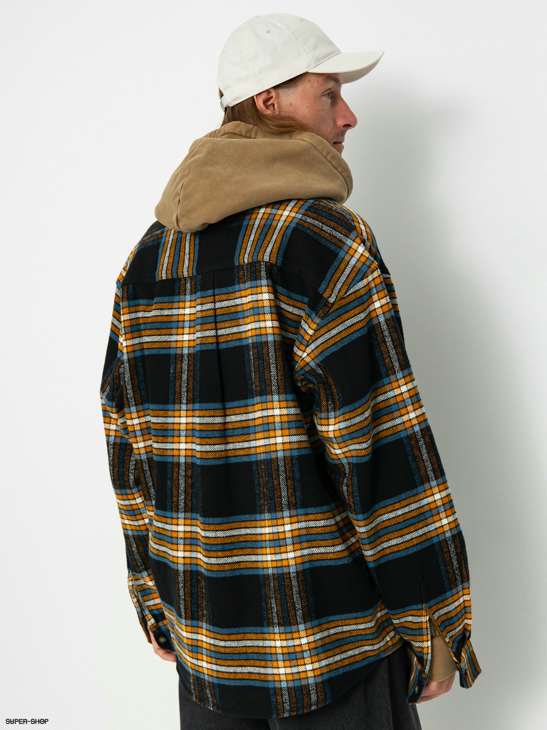 Carhartt WIP Hawkins Shirt (hawkins check black/prussian blue)