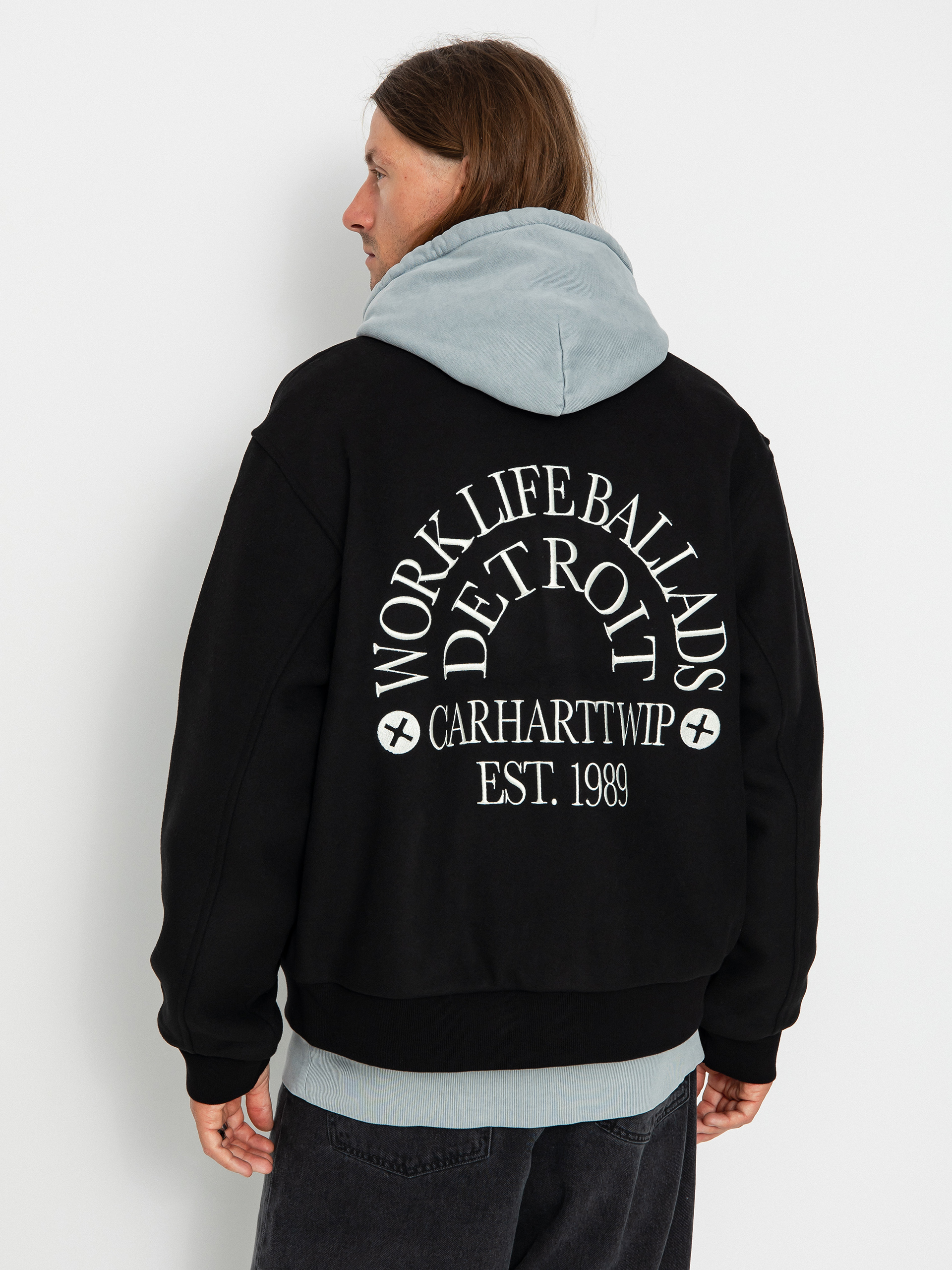 Carhartt WIP Work Varsity Bomber Jacket (black)