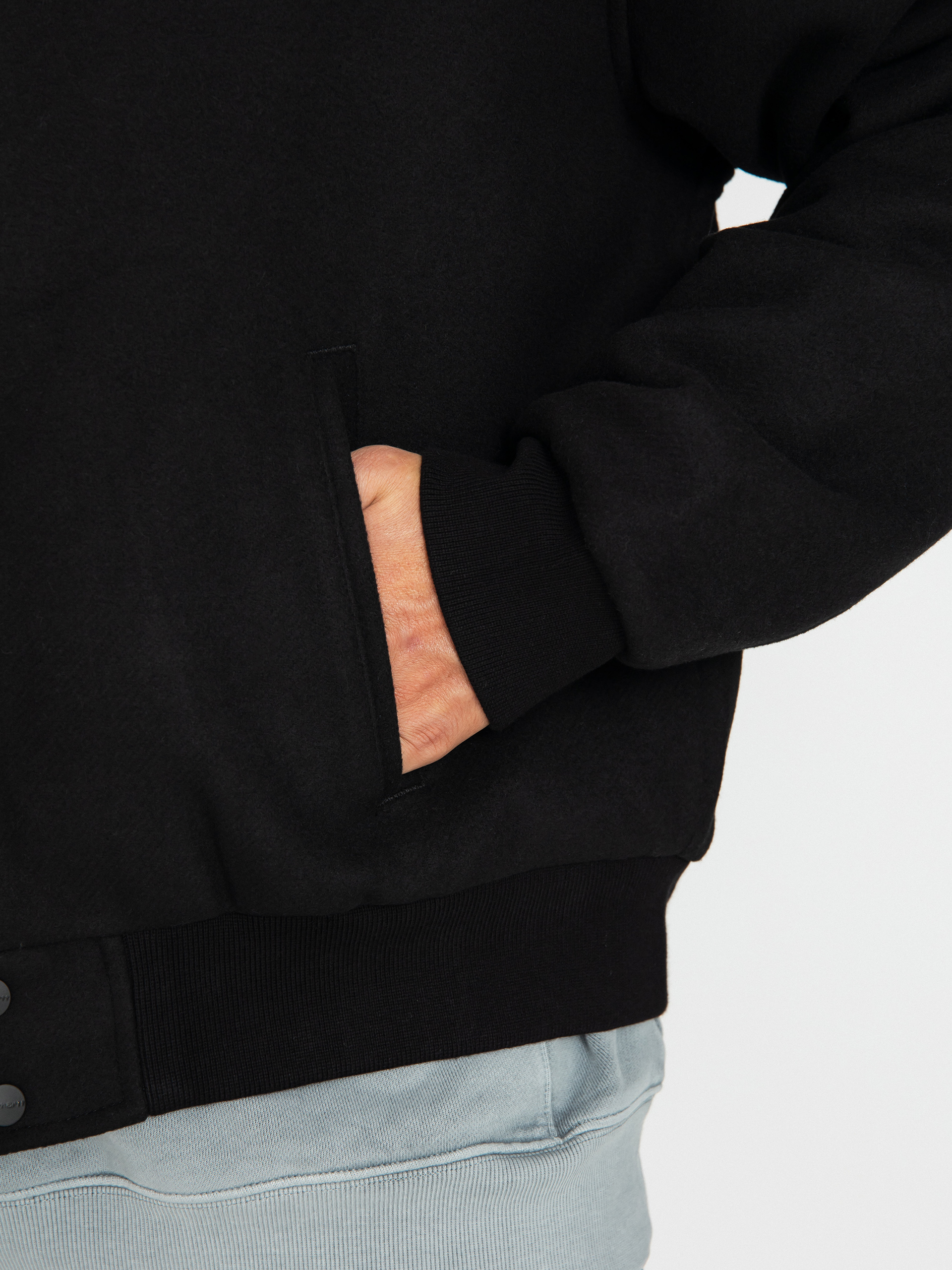 Carhartt WIP Work Varsity Bomber Jacket (black)