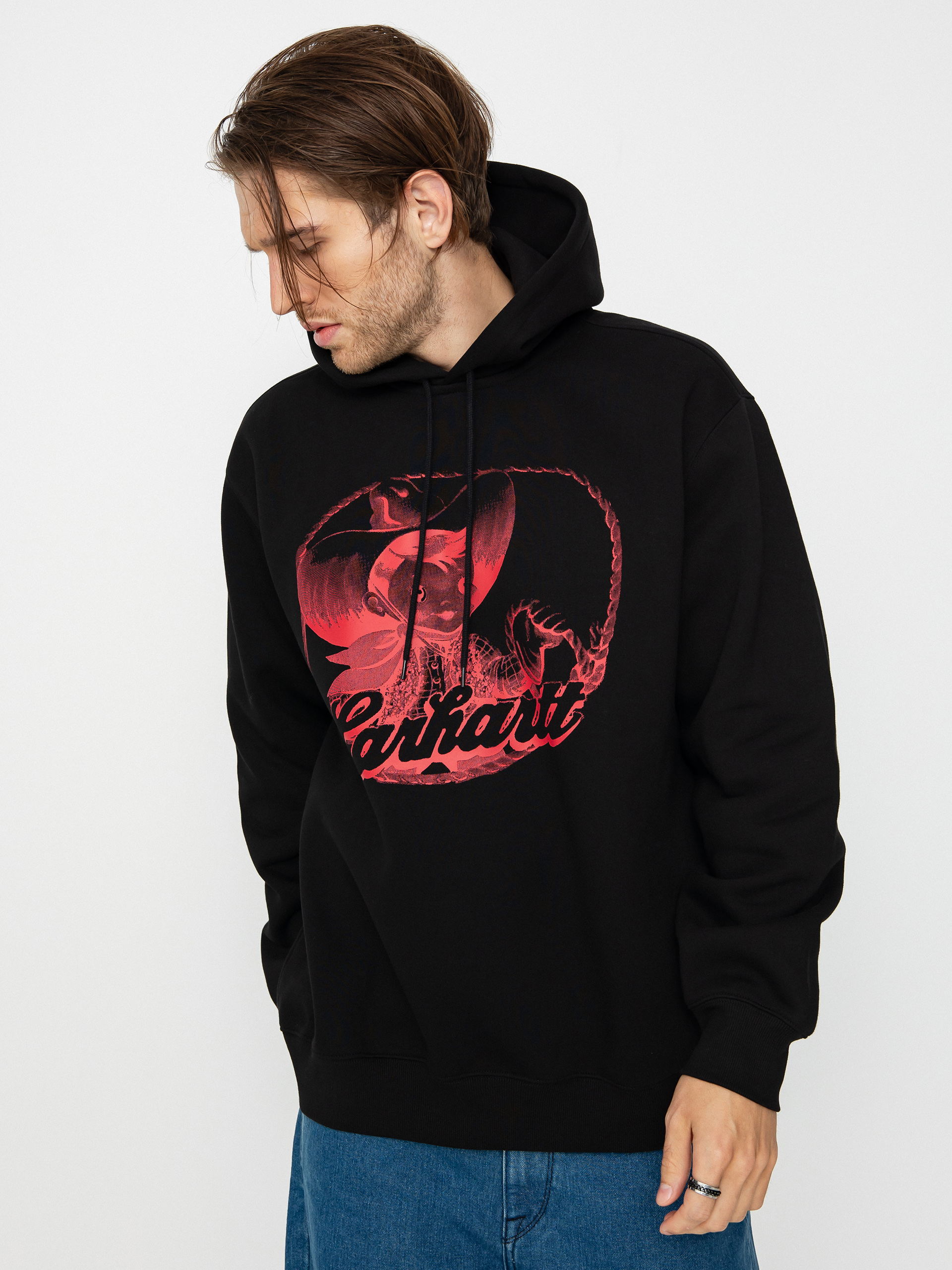 Carhartt WIP Buddy HD Hoodie (black/red)