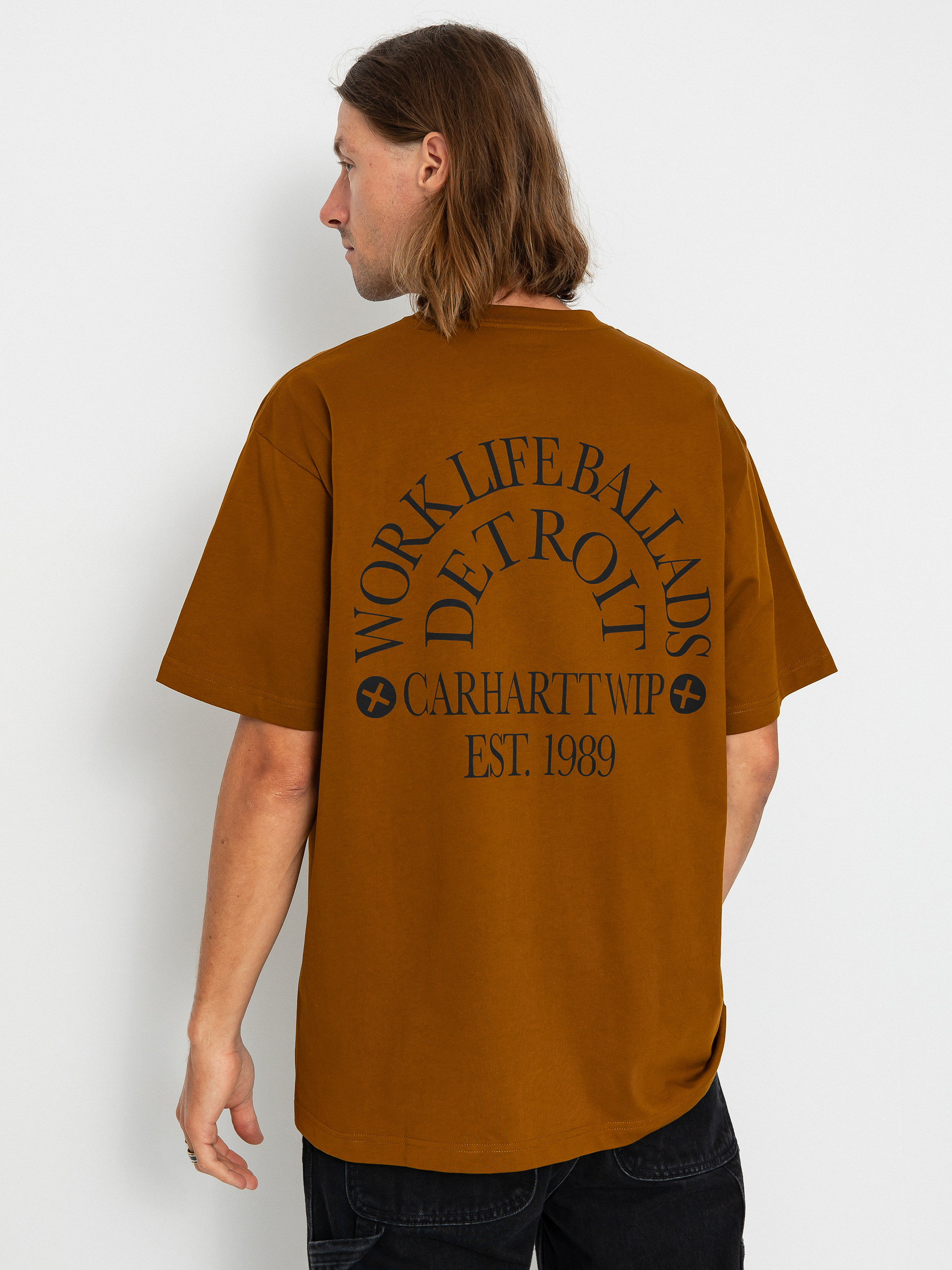 Carhartt WIP Work Varsity T-shirt (deep h brown/black)