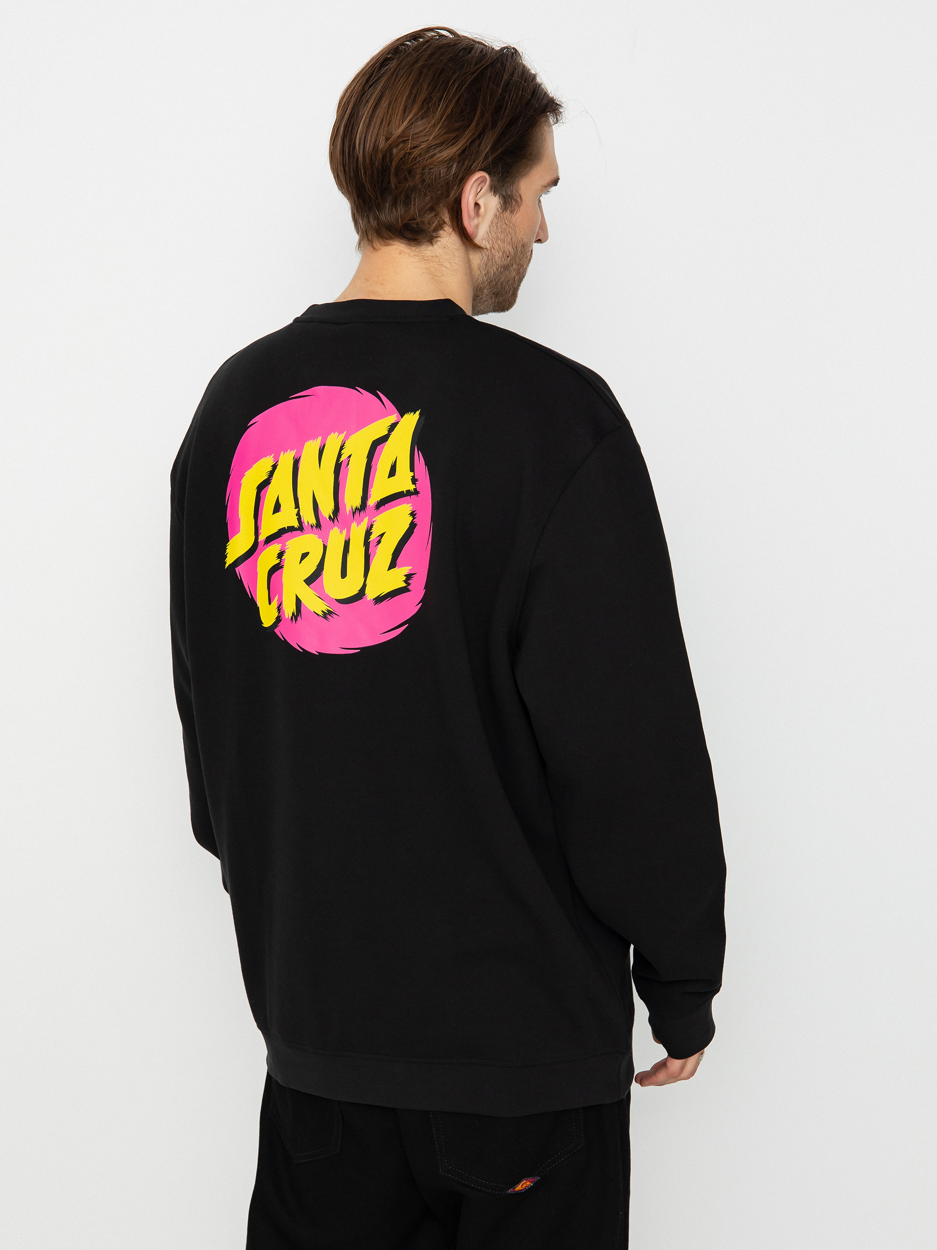 Santa Cruz Style Dot Sweatshirt (black)