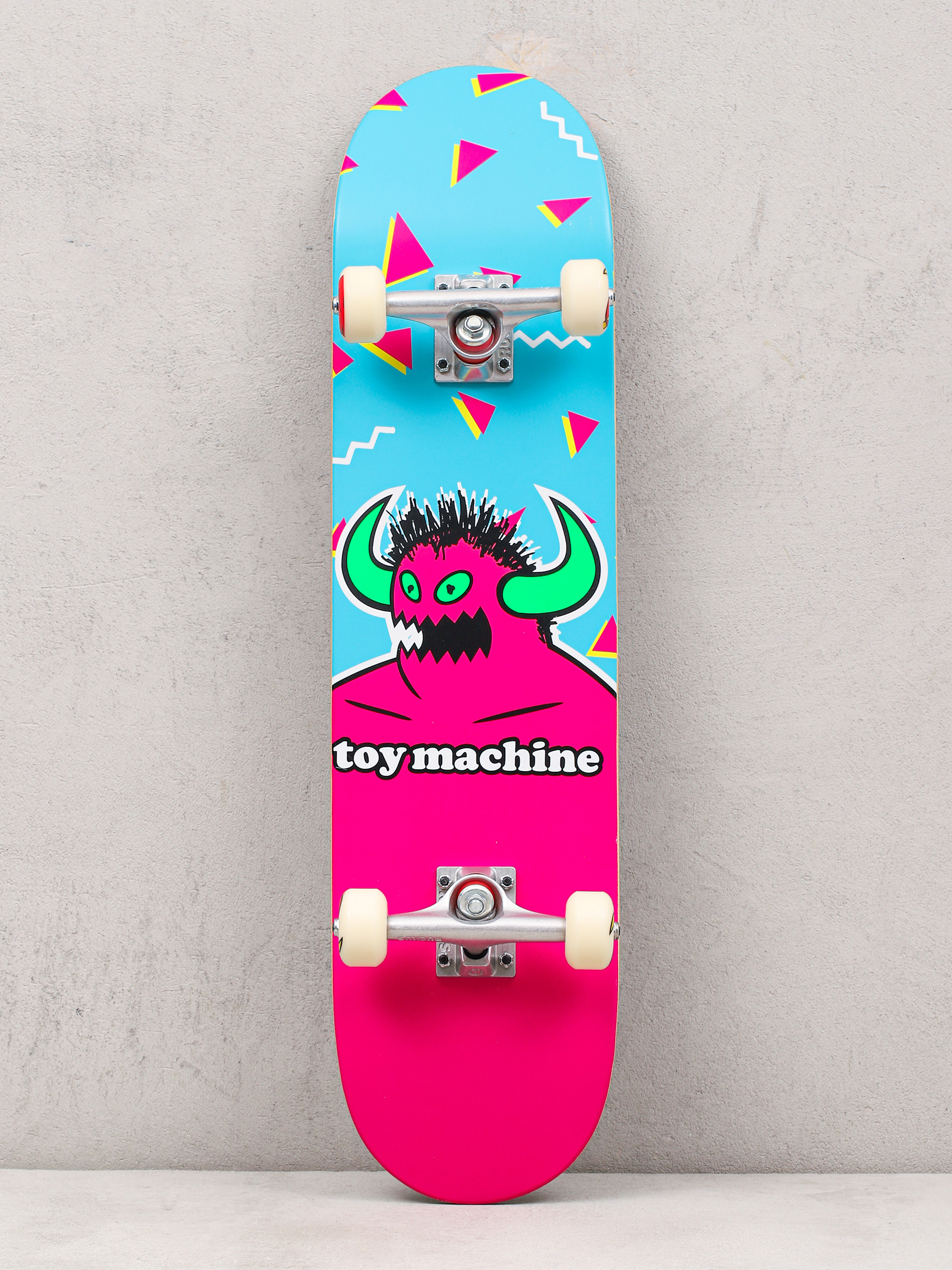 Toy Machine 80s Monster Skateboard (light blue/pink)