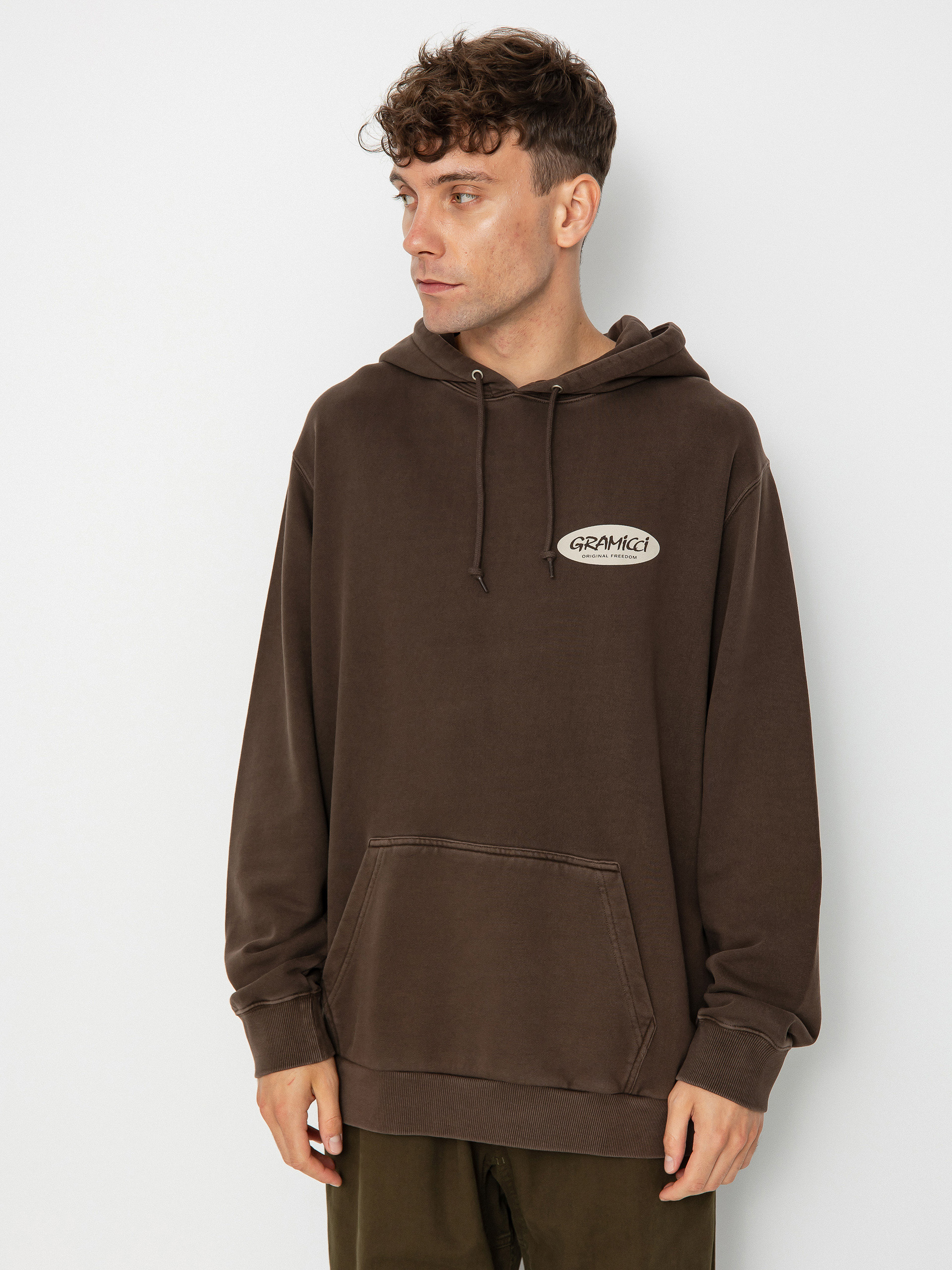 Gramicci Original Freedom Oval HD Hoodie (brown pigment)