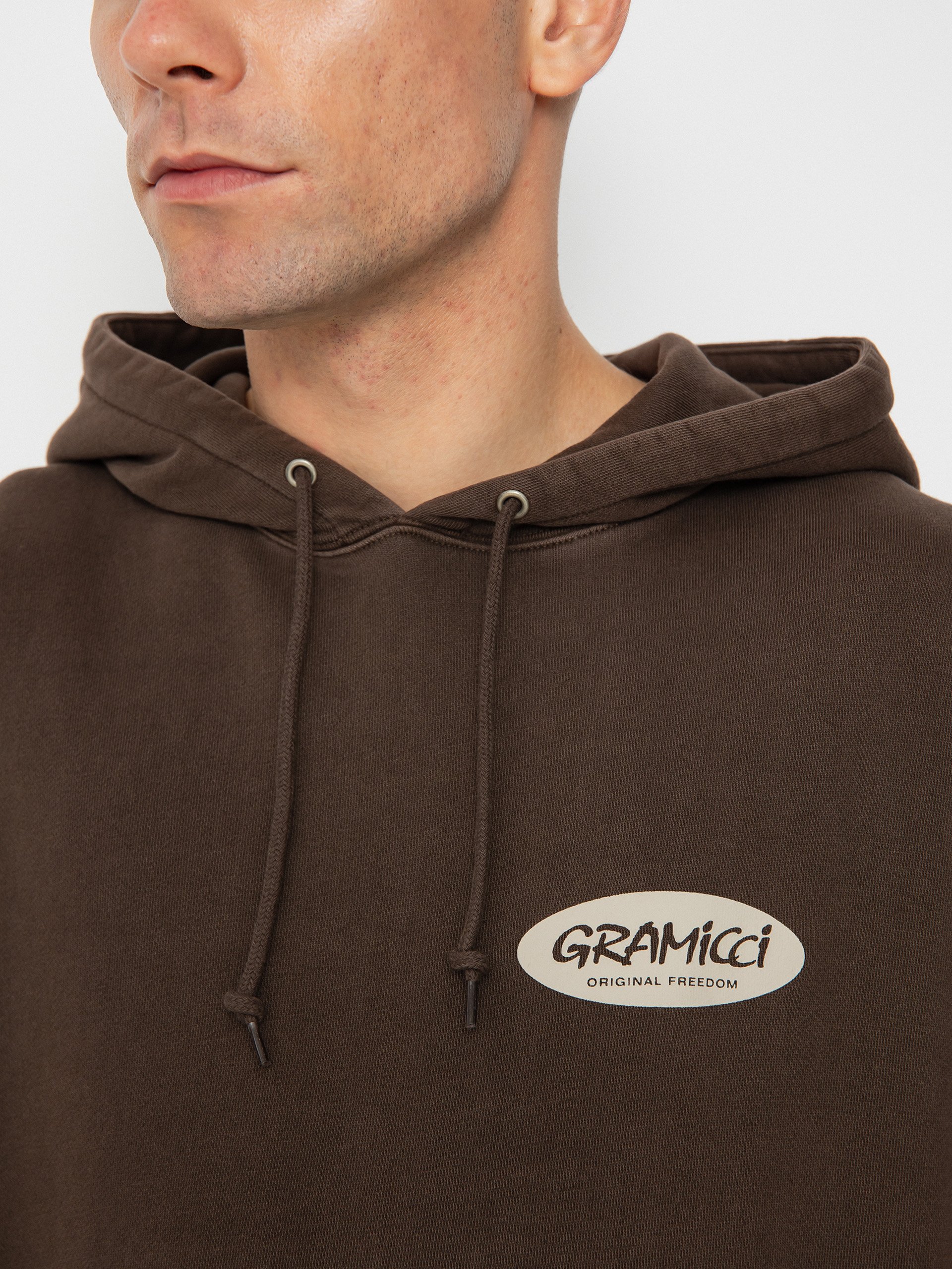 Gramicci Original Freedom Oval HD Hoodie (brown pigment)