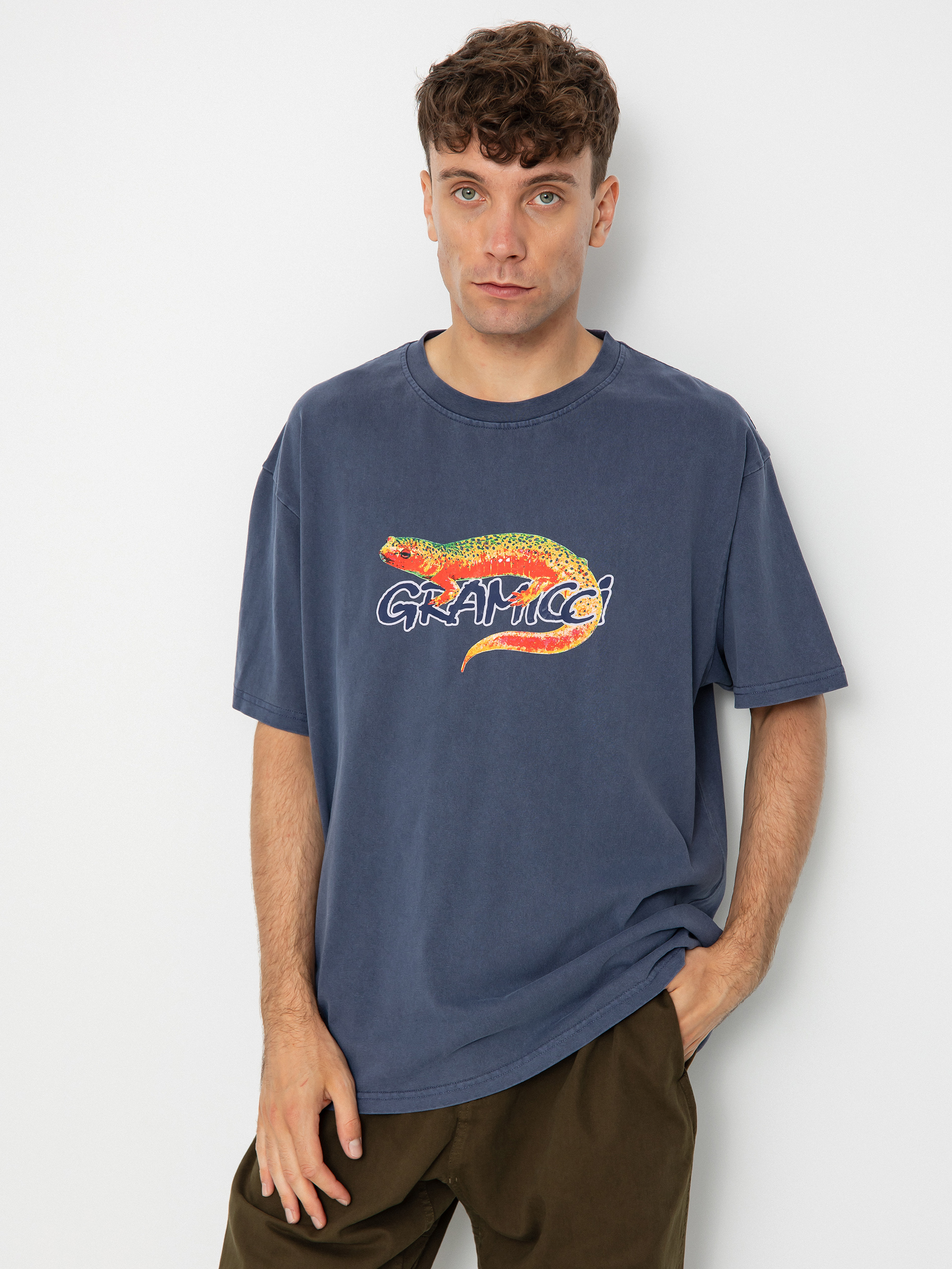 Gramicci Salamander T-shirt (navy pigment)