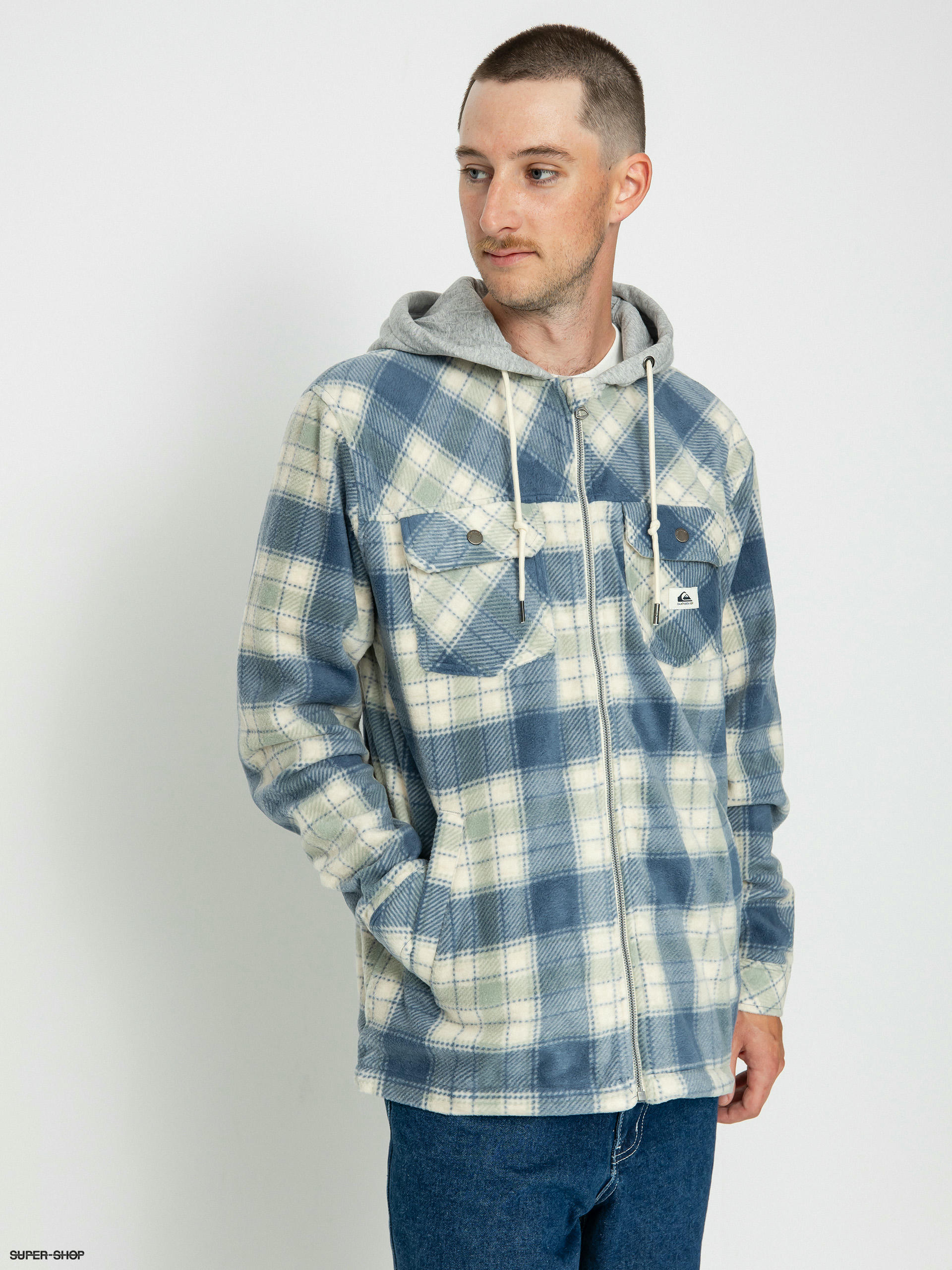 Quiksilver 2025 hooded flannel