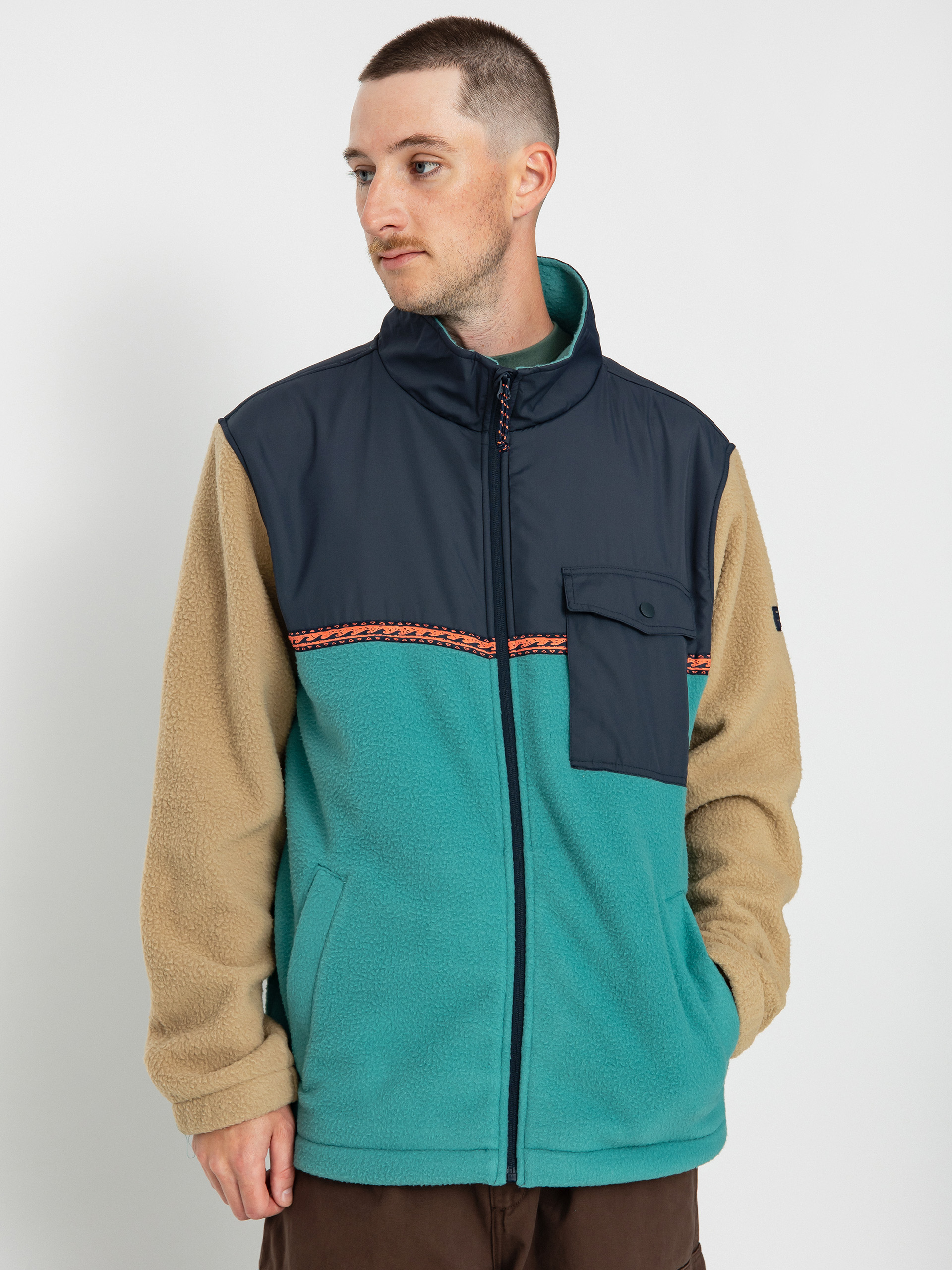 Mens Billabong Boundary Trail Fleece  (pacific)