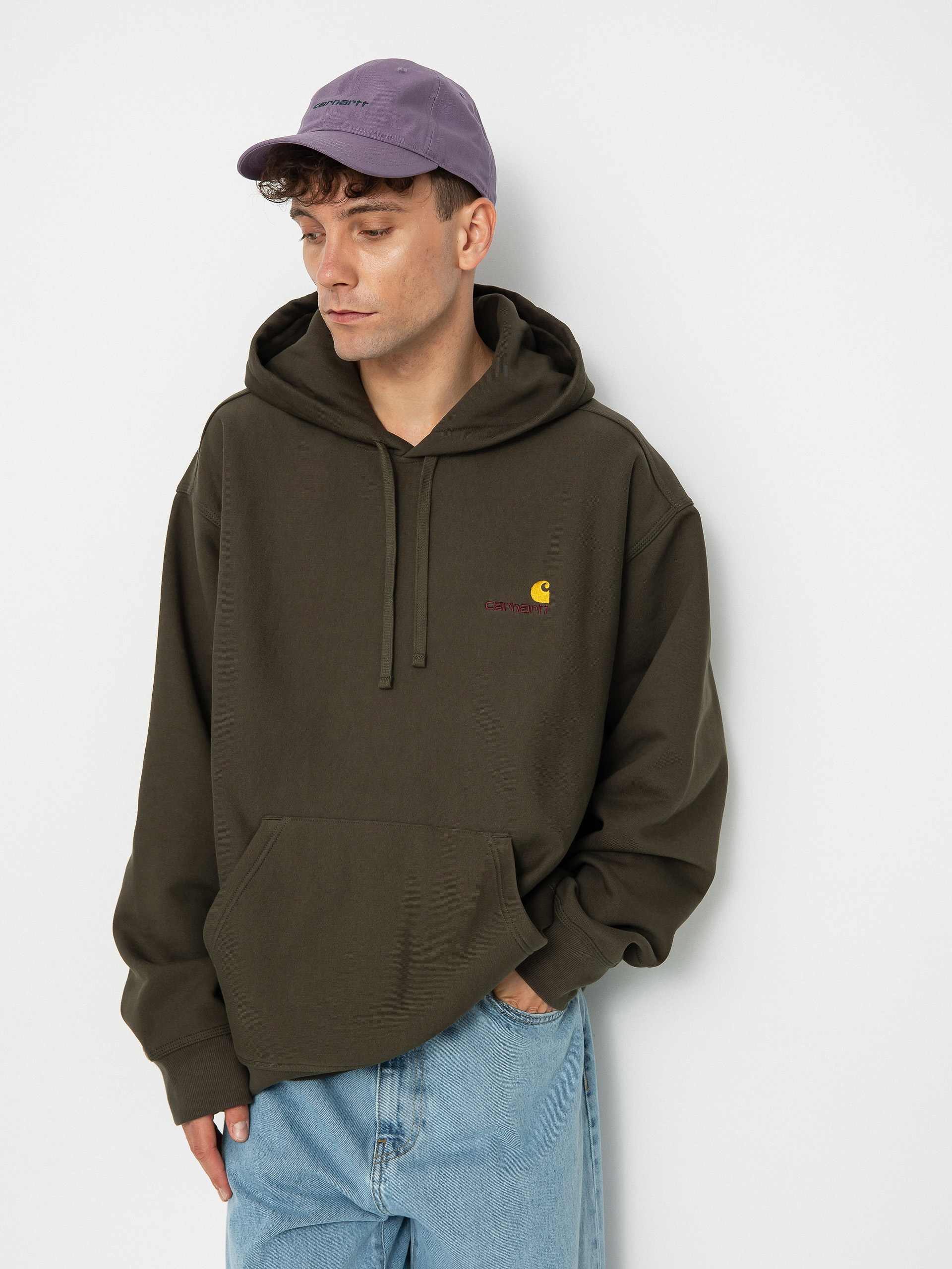 Carhartt WIP American Script HD Hoodie (plant)