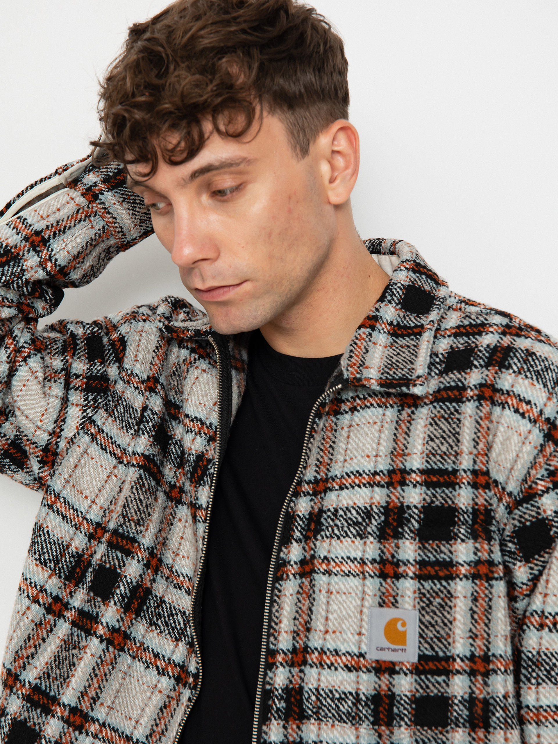 Carhartt WIP Stroy Jacket - grey (stroy check wax)