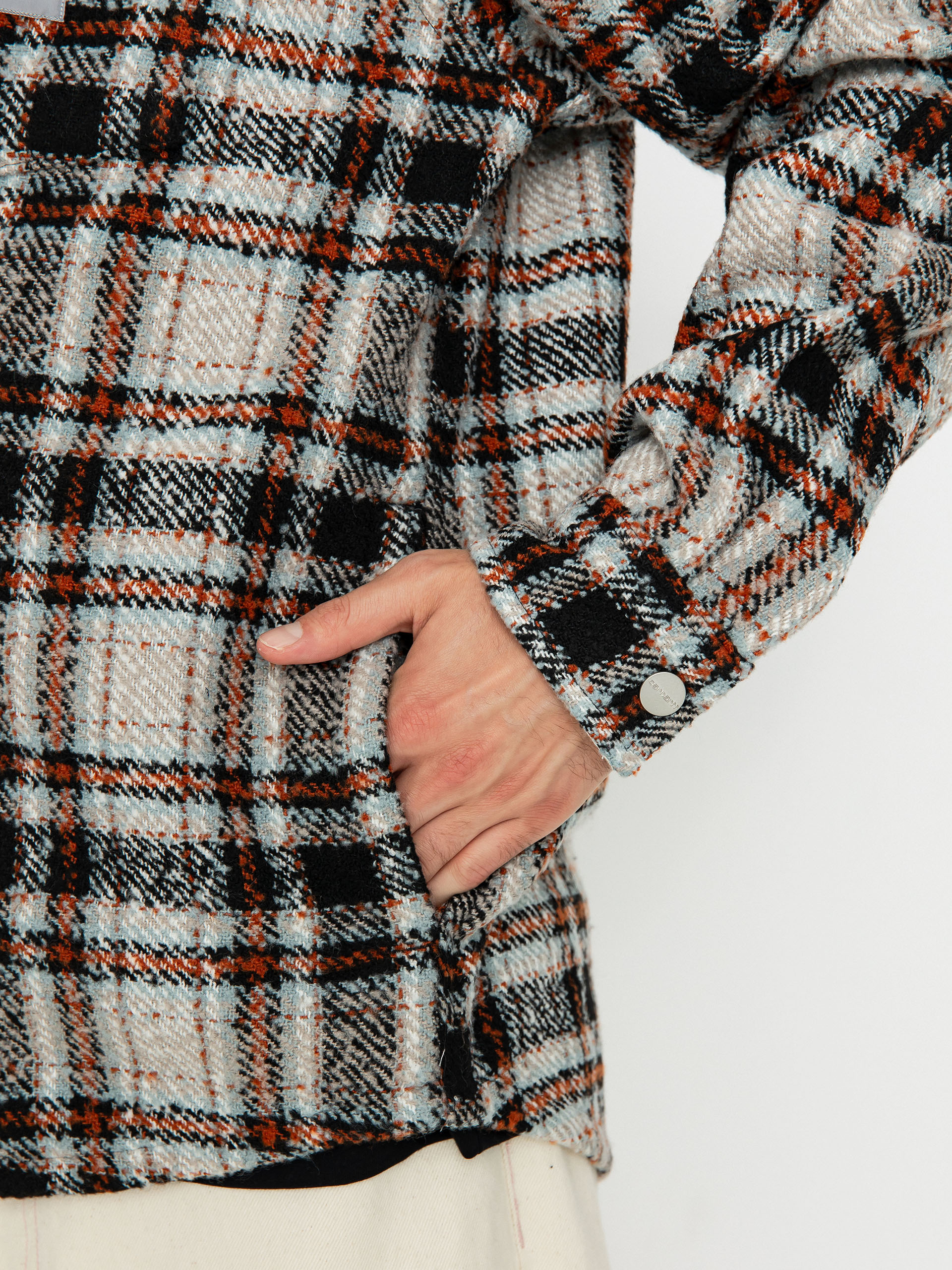 Carhartt WIP Stroy Jacket - grey (stroy check wax)