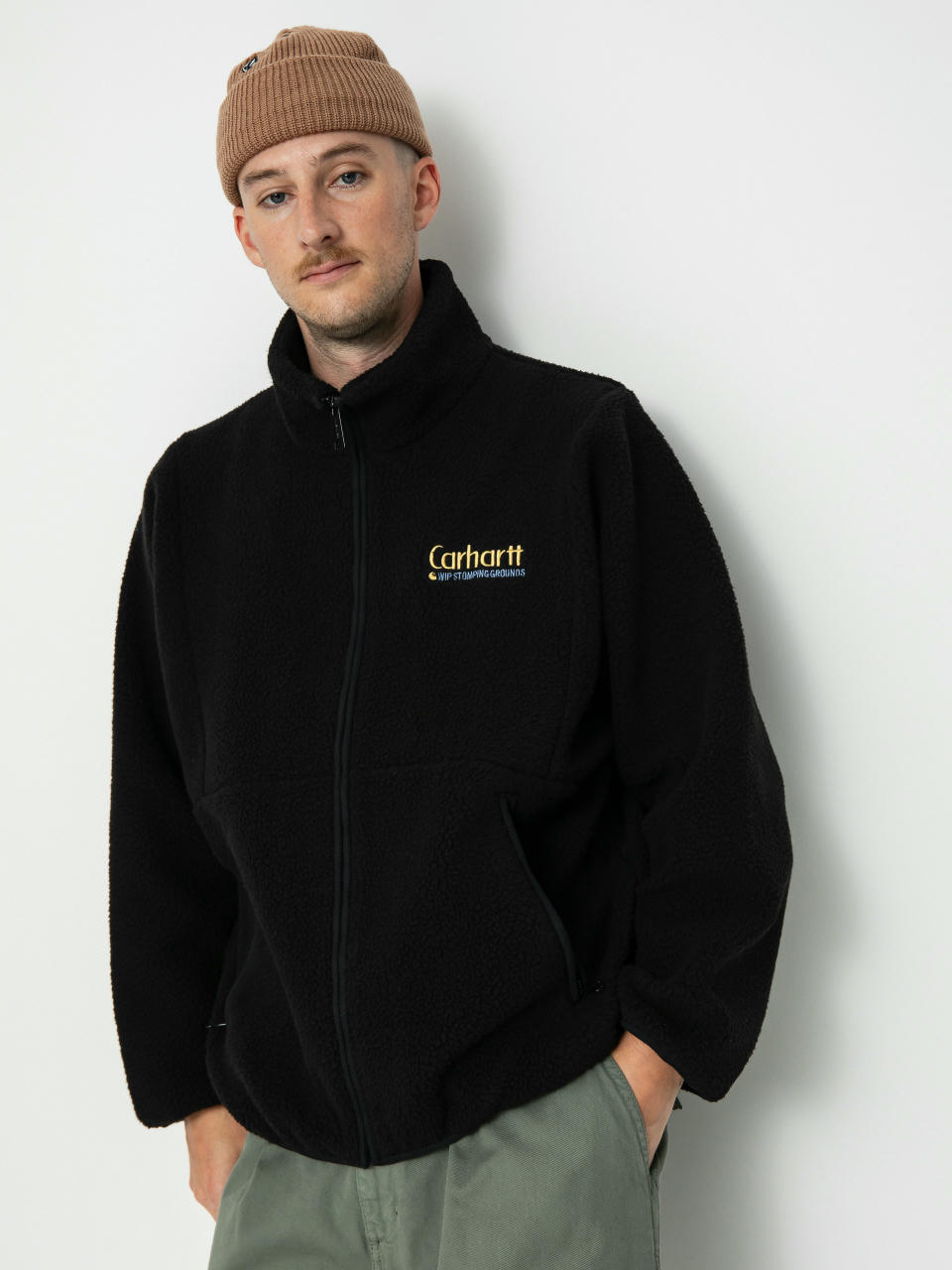 Carhartt WIP Draper Liner Fleece jacke (black)