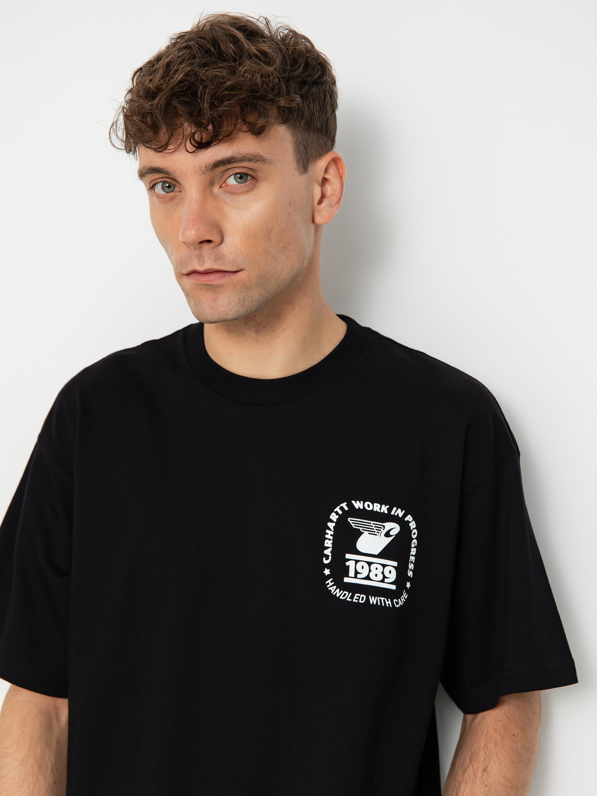 Carhartt WIP Stamp State T-shirt - black (black/white)