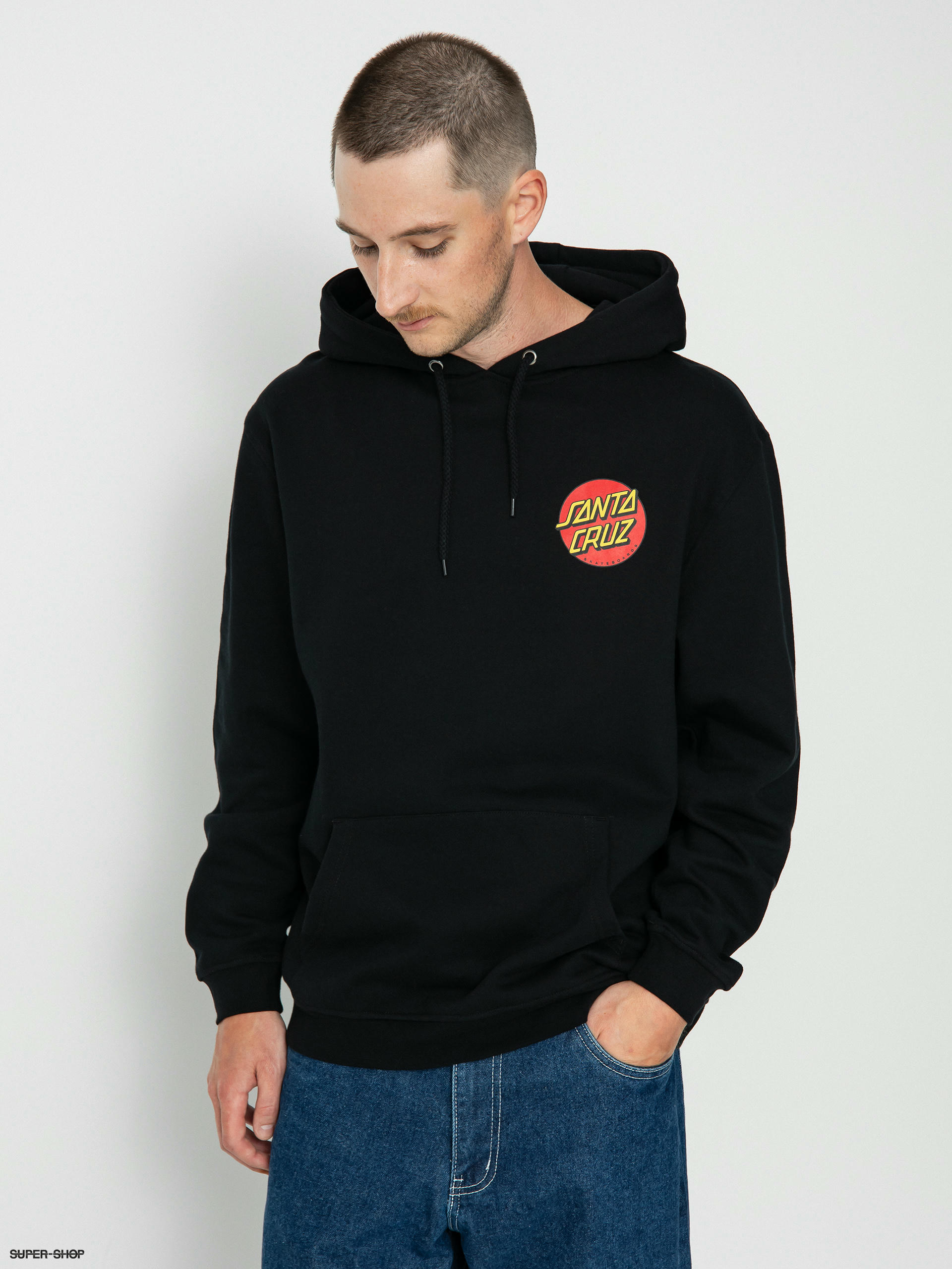 Santa cruz classic 2025 dot spider black hoodie