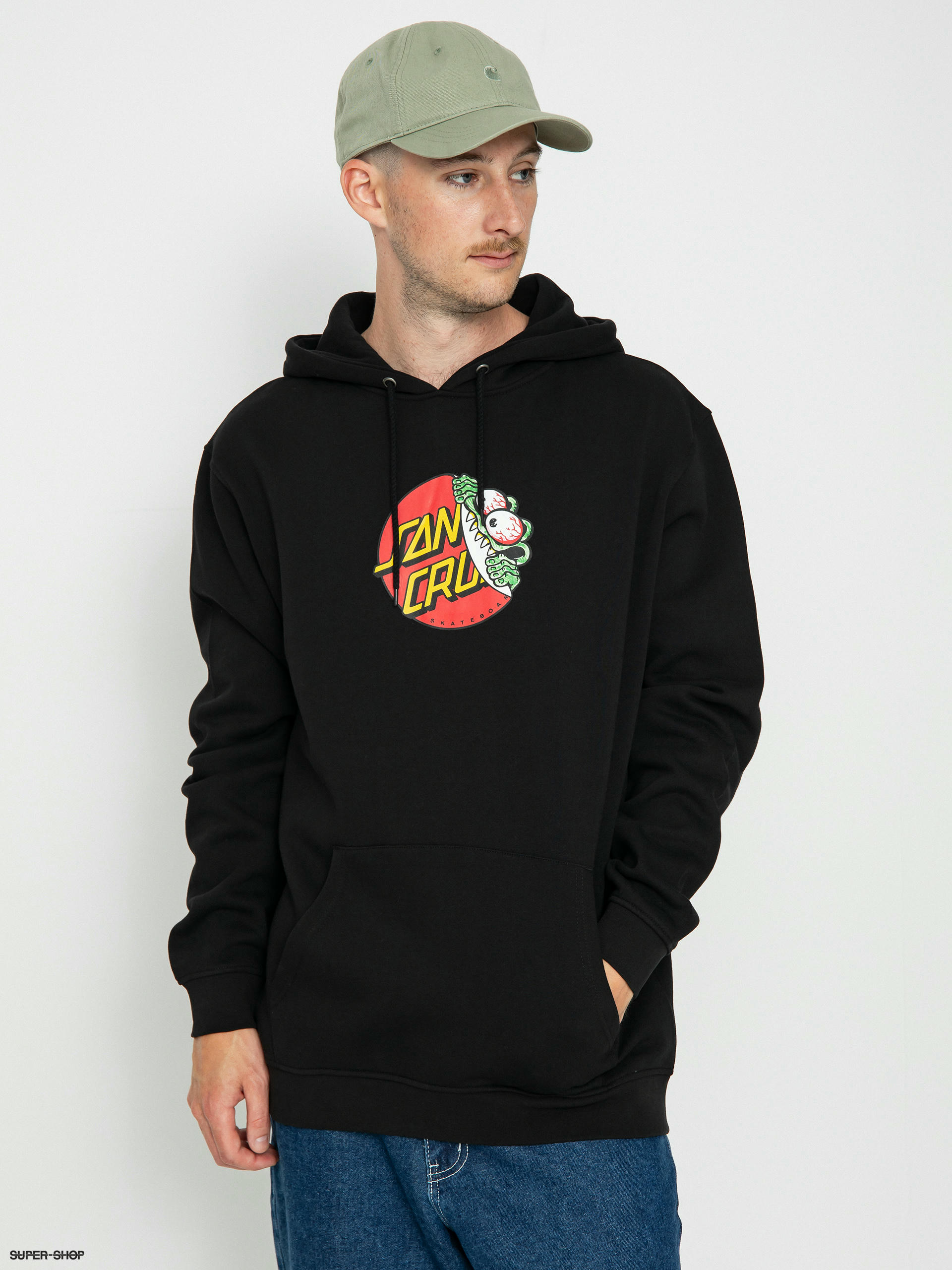 Santa Cruz Beware Dot Front HD Hoodie black