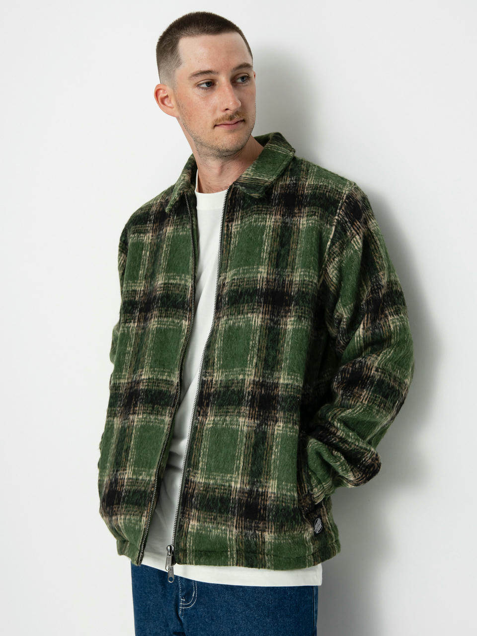 Santa Cruz Hideout Jacke (green check)