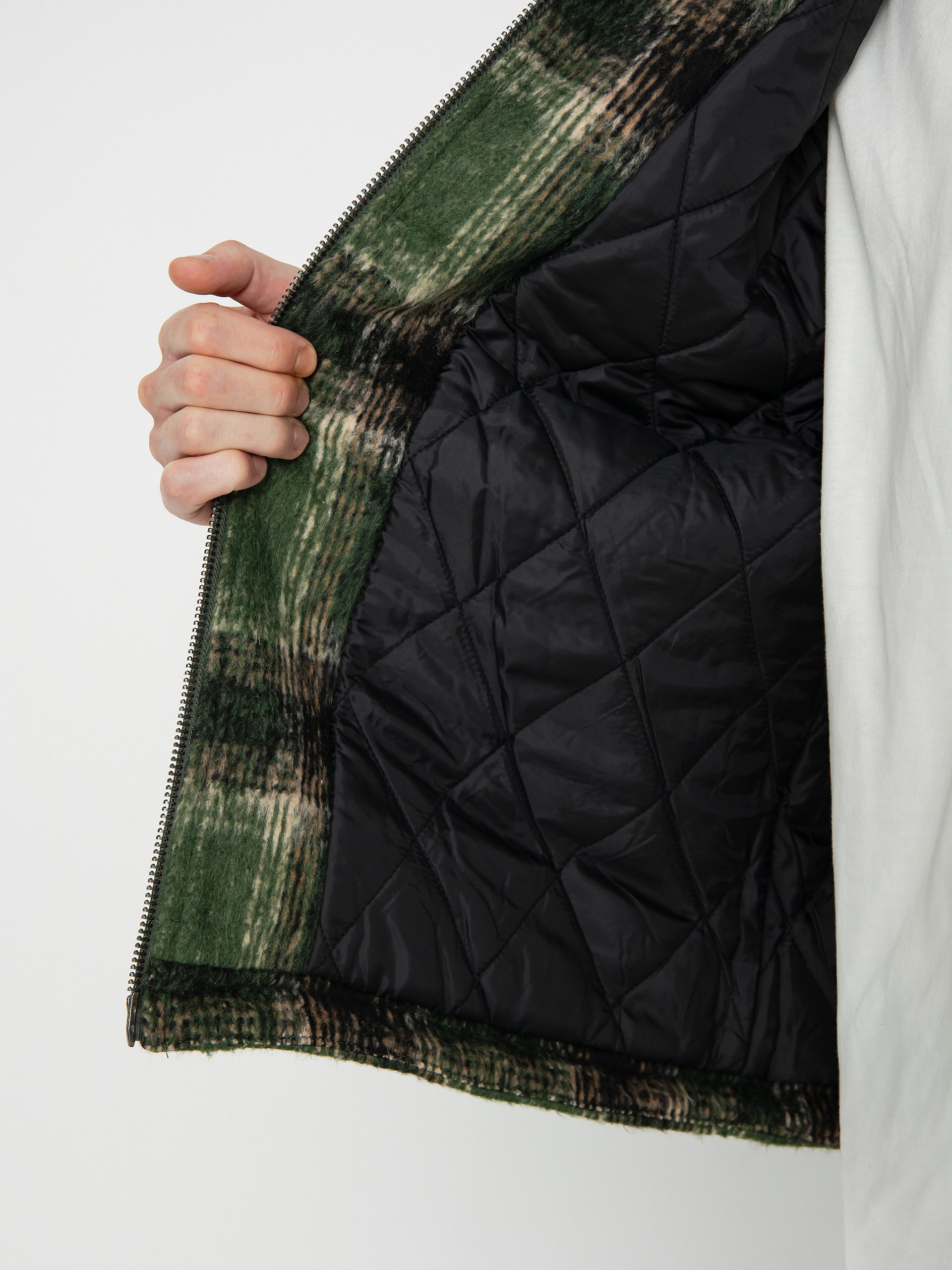 Santa Cruz Hideout Jacke (green check)