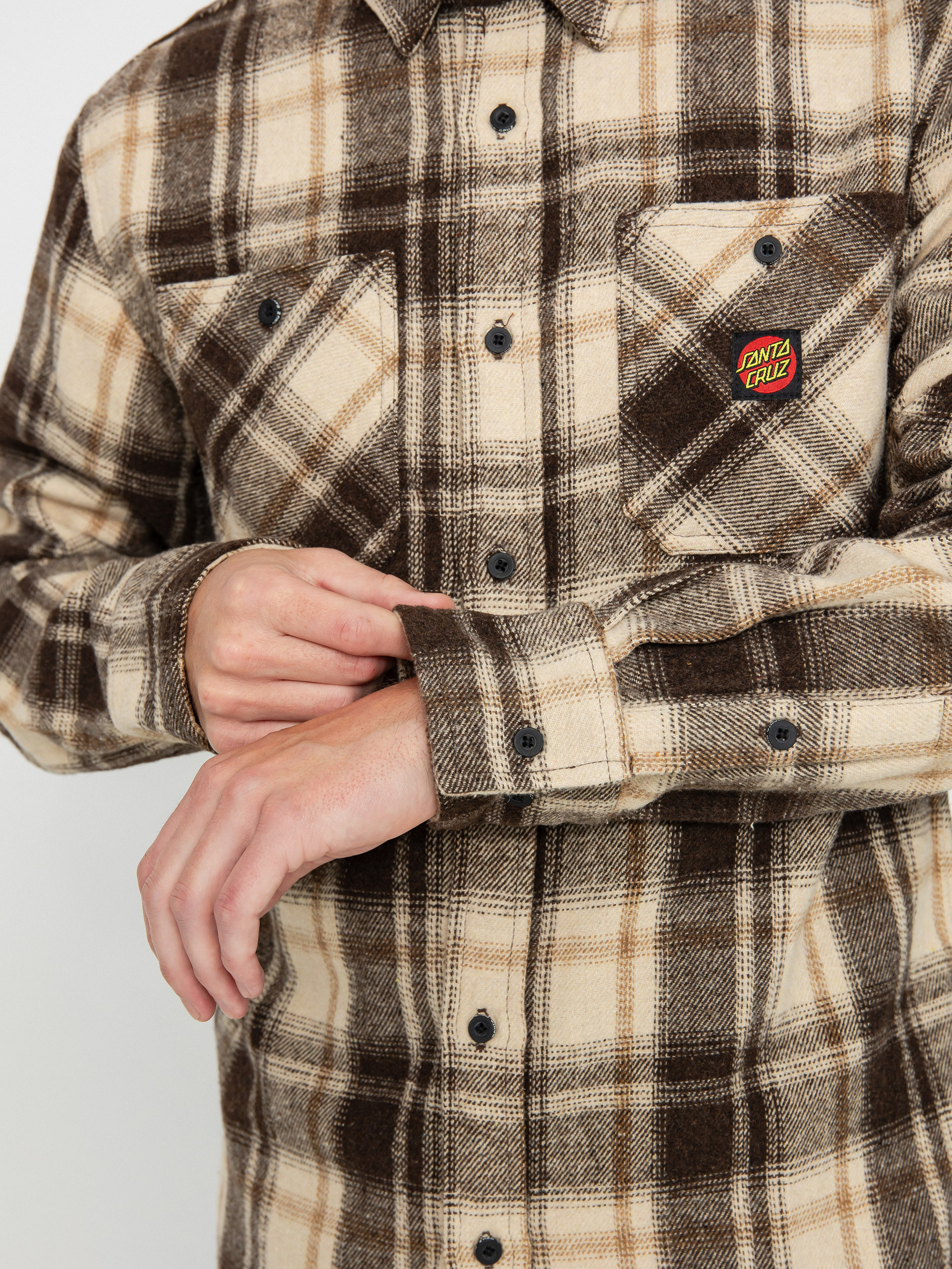 Santa Cruz Apex Shirt (brown check)