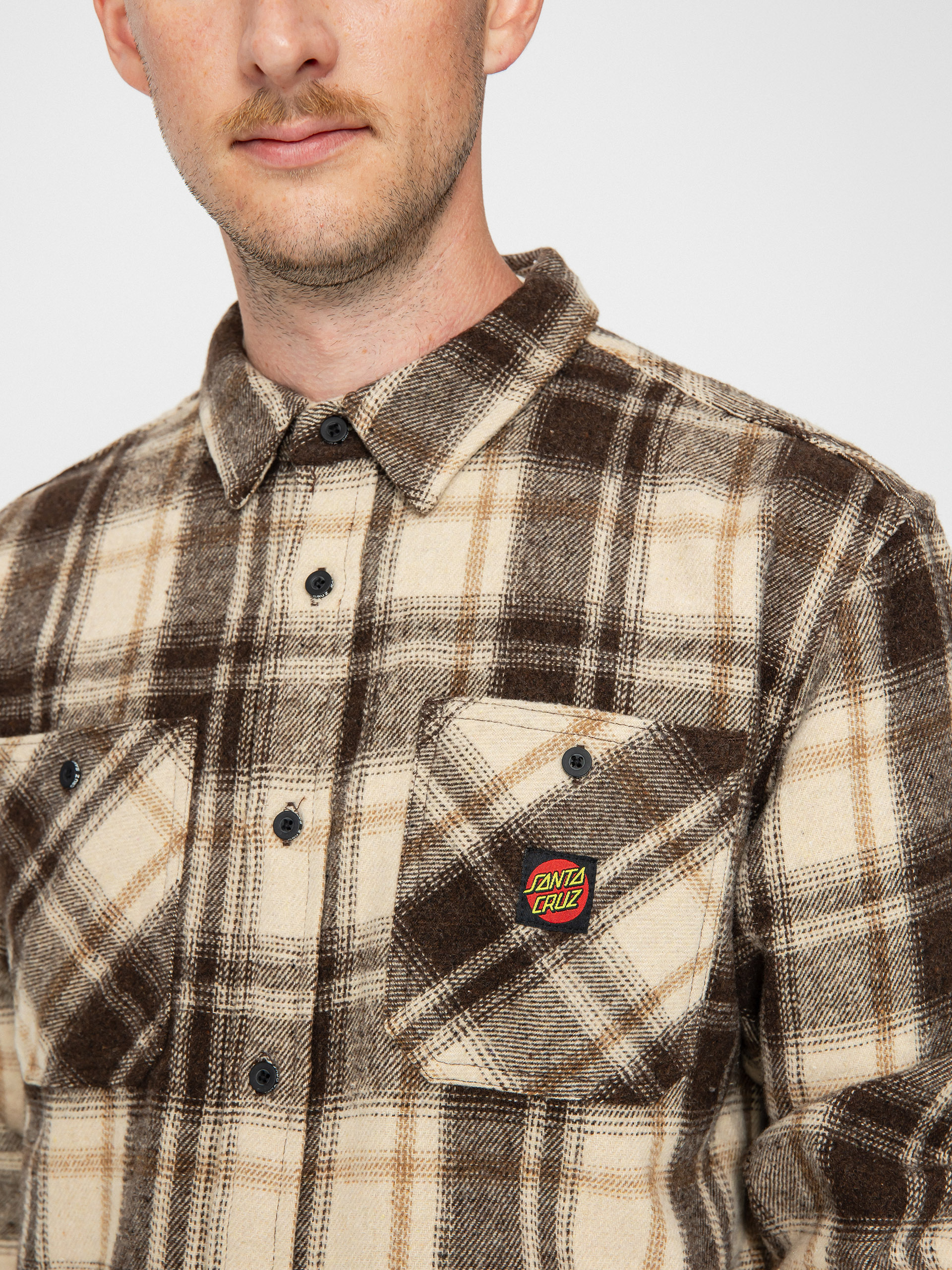 Santa Cruz Apex Shirt (brown check)