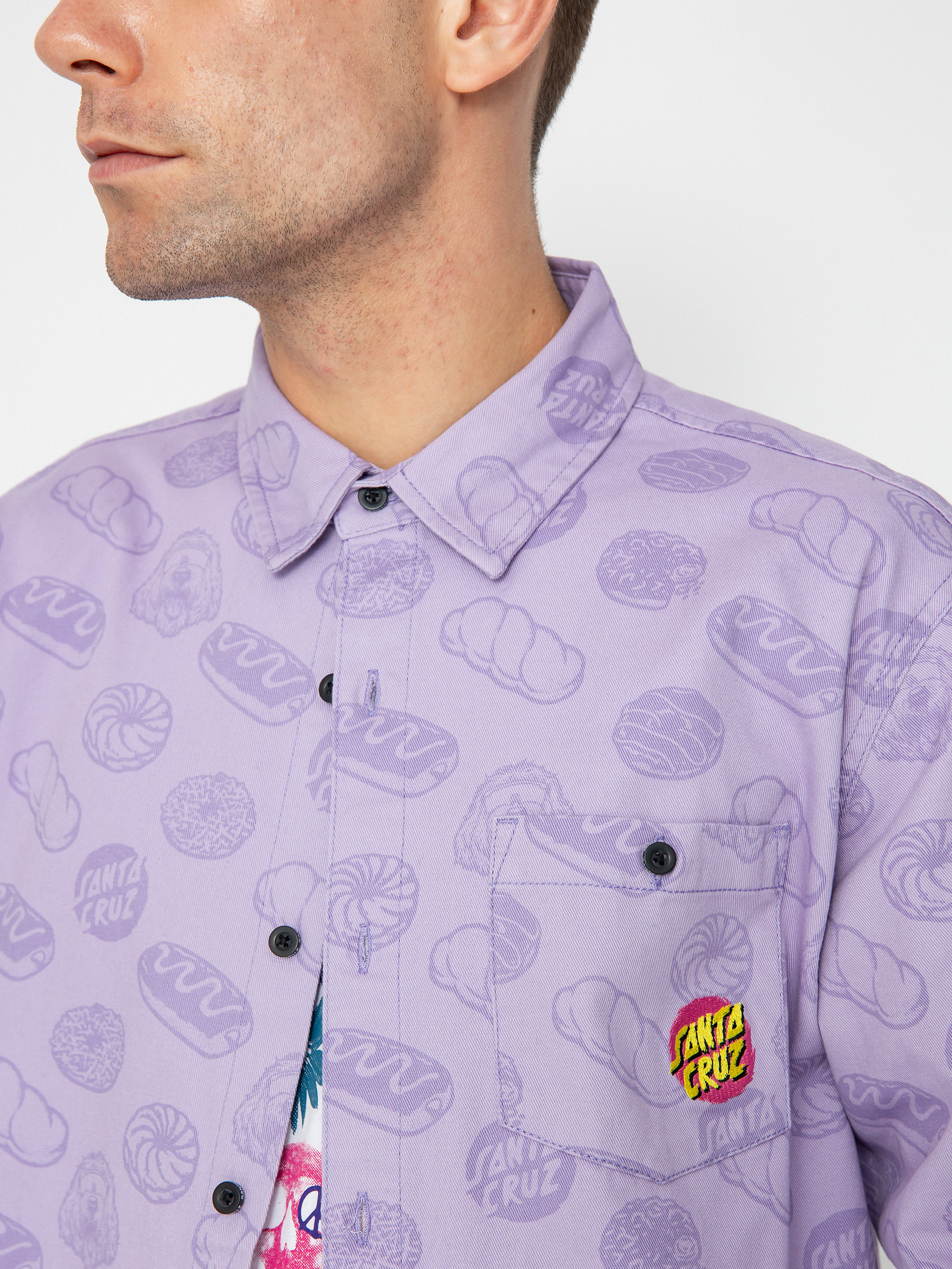 Santa Cruz McCoy Donut Dog Shirt (digital lavender)