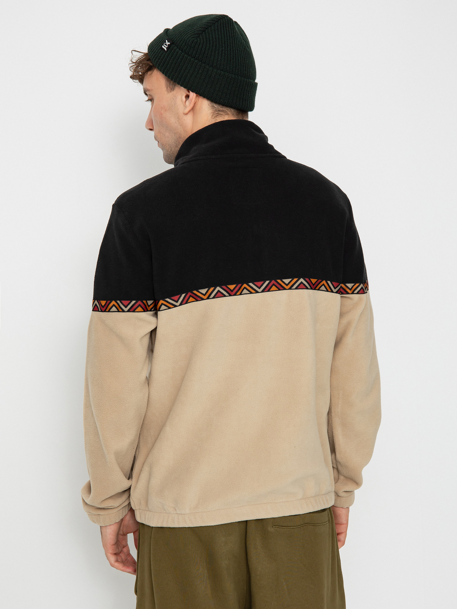 Mens Iriedaily Monte Noe Fleece  (khaki)