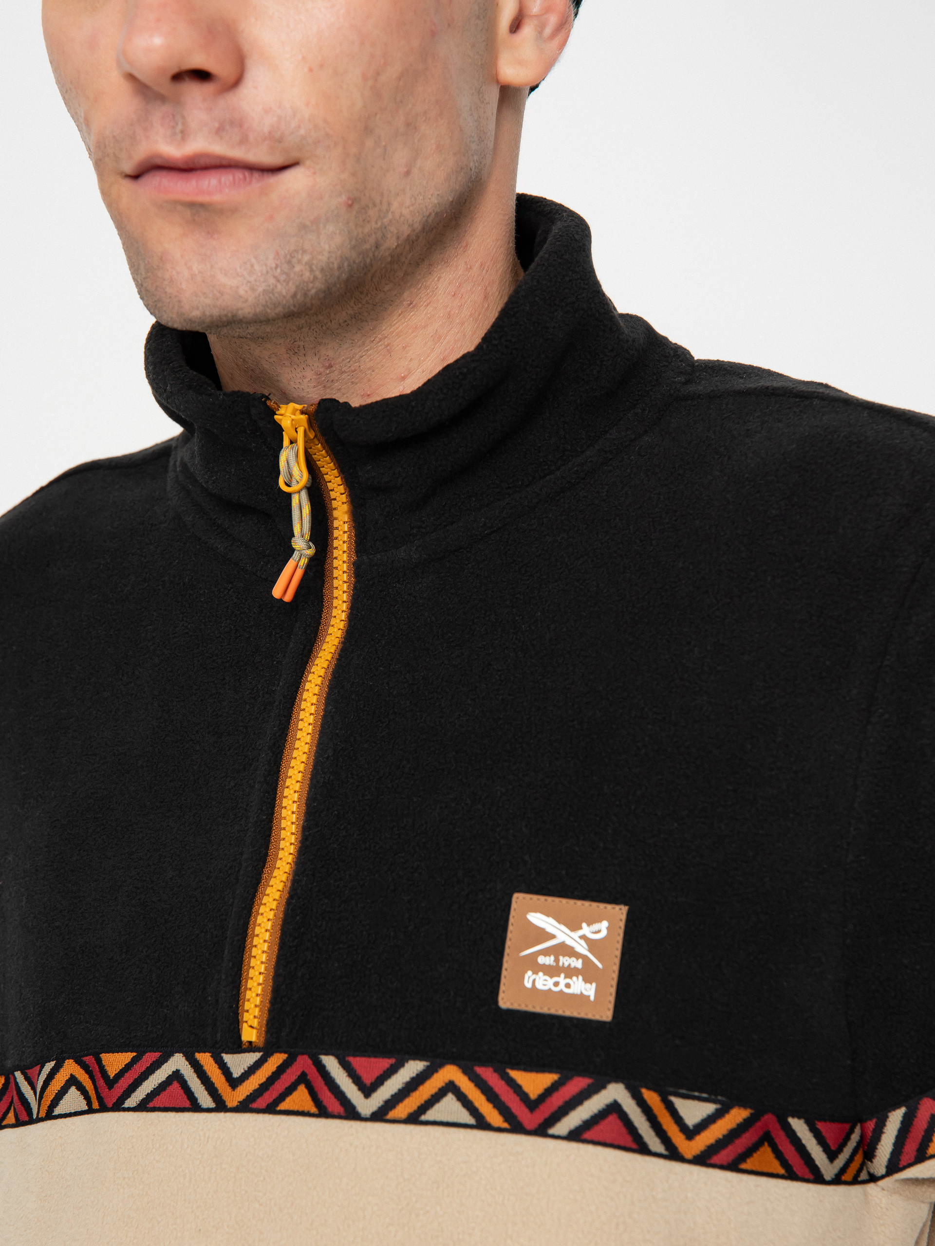 Mens Iriedaily Monte Noe Fleece  (khaki)