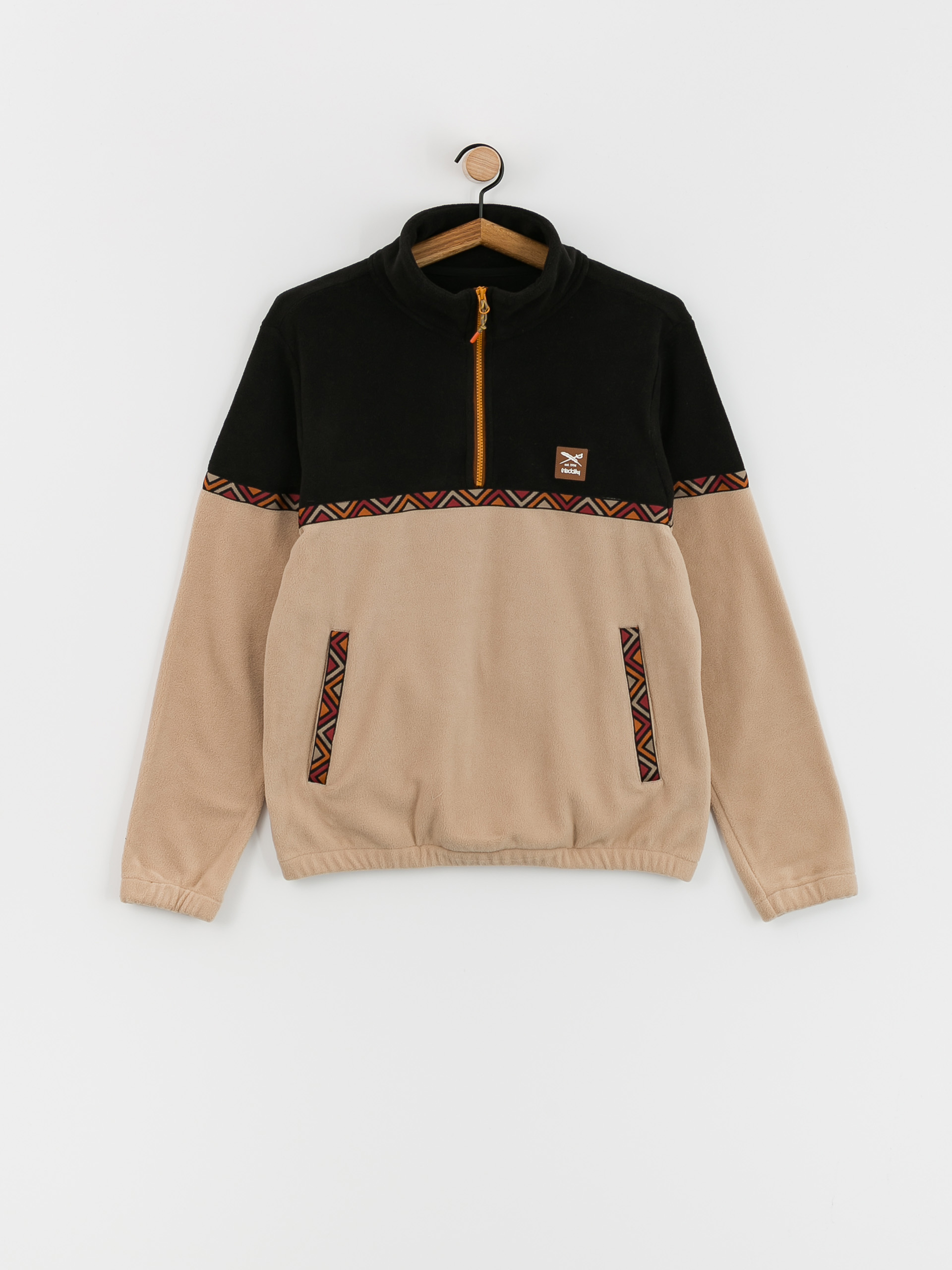 Mens Iriedaily Monte Noe Fleece  (khaki)